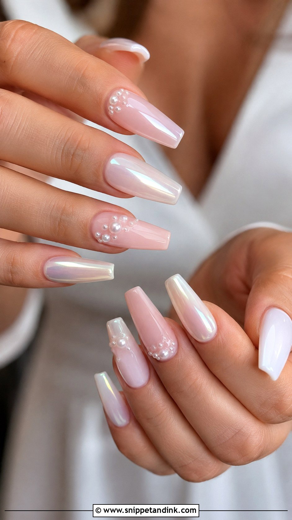 Coffin Wedding Nails For Bride - Snippet and Ink - 20 Cute Wedding Nails the Bride