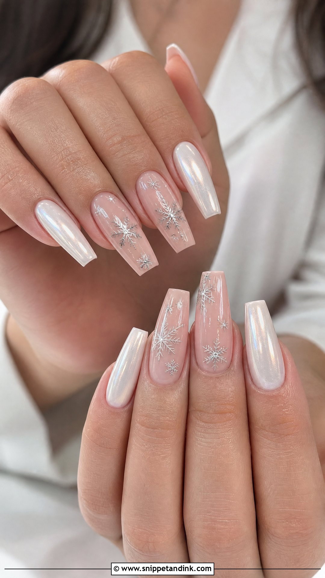 Coffin Winter Wedding Nails - Snippet and Ink - 25 Winter Wedding Nails