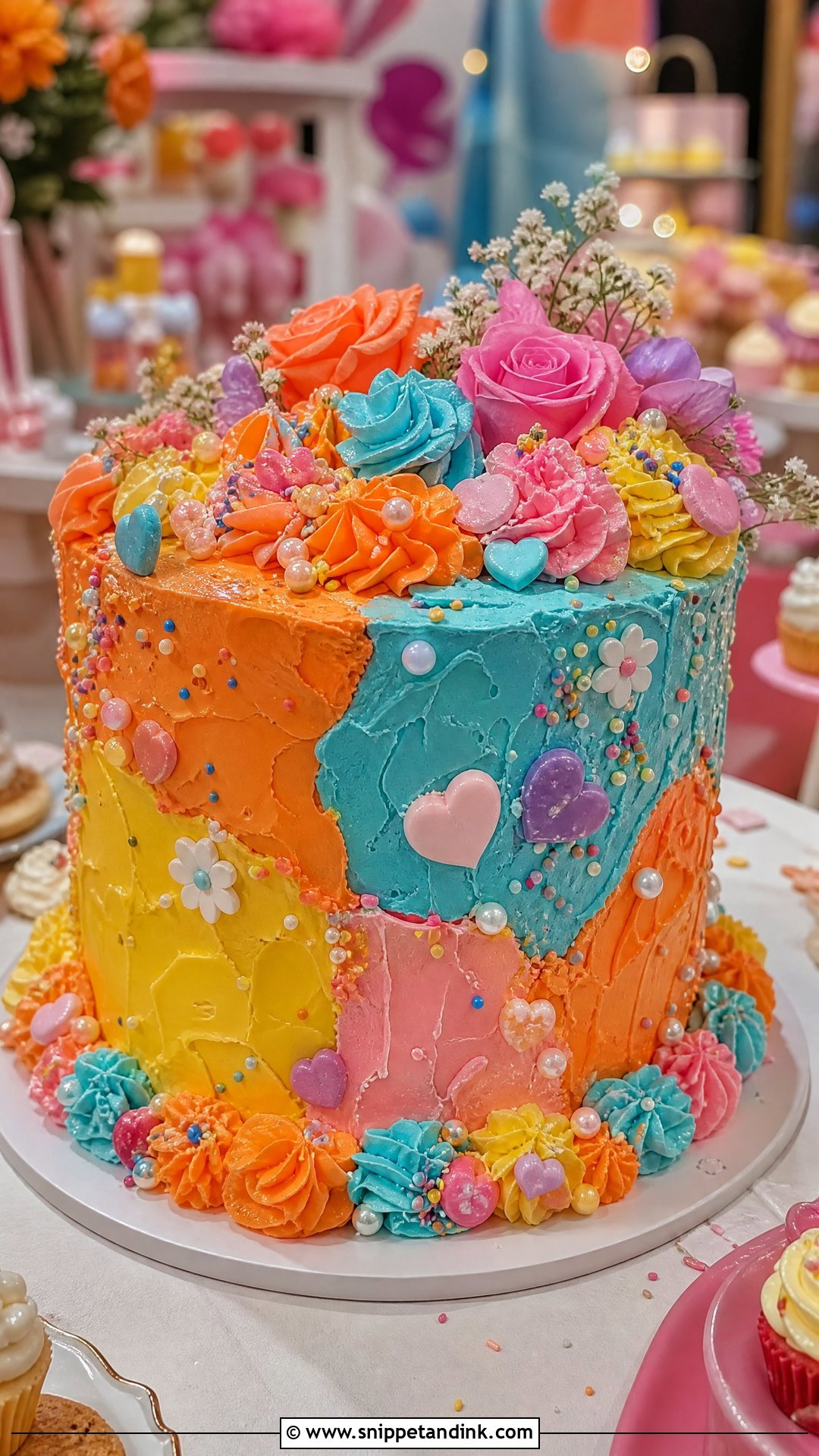 Colorful Ugly Wedding Cake - Snippet and Ink - 35 Ugly Cakes for Wedding