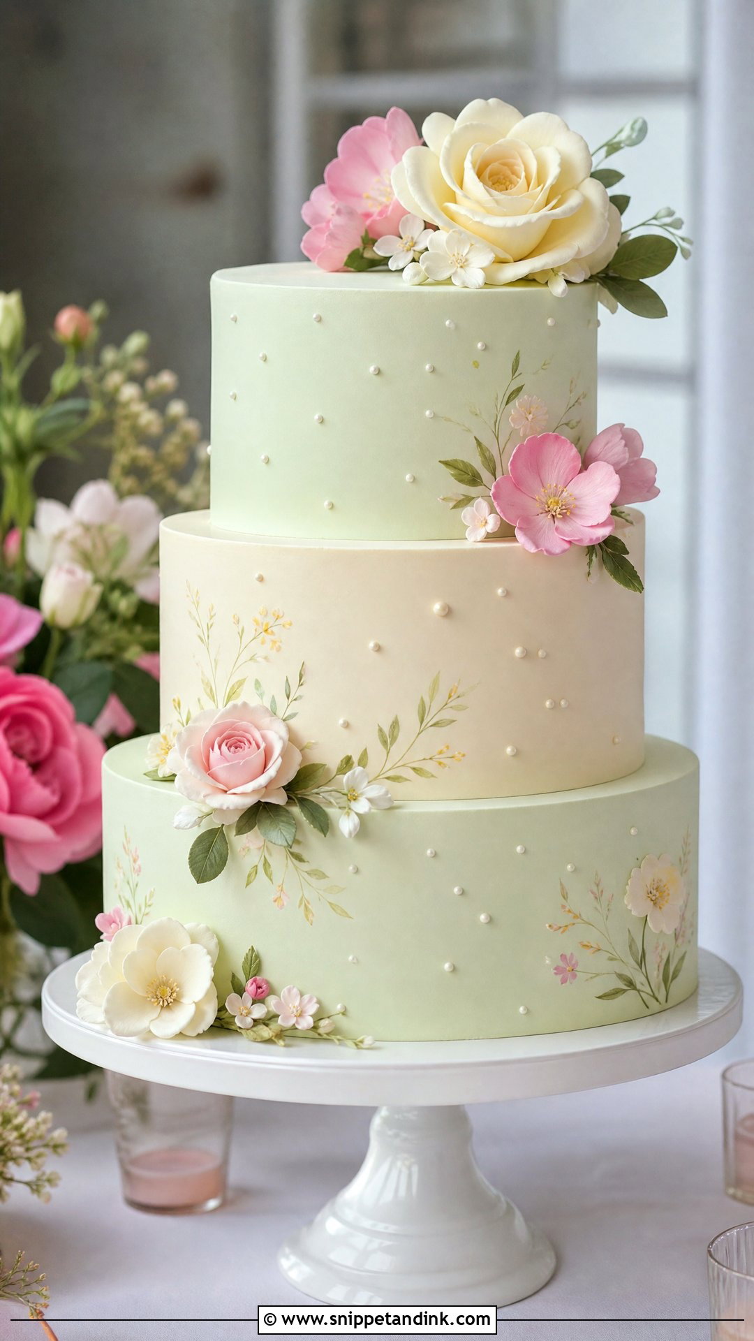 Colorful Wedding Cake - Snippet and Ink - 20 Wedding Cake 2025