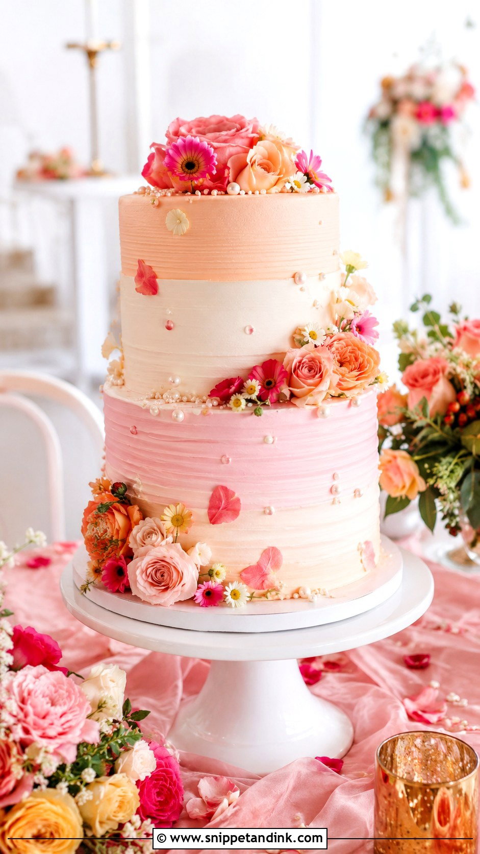 Colorful Wedding Cake - Snippet and Ink - 20 Wedding Cake Chart