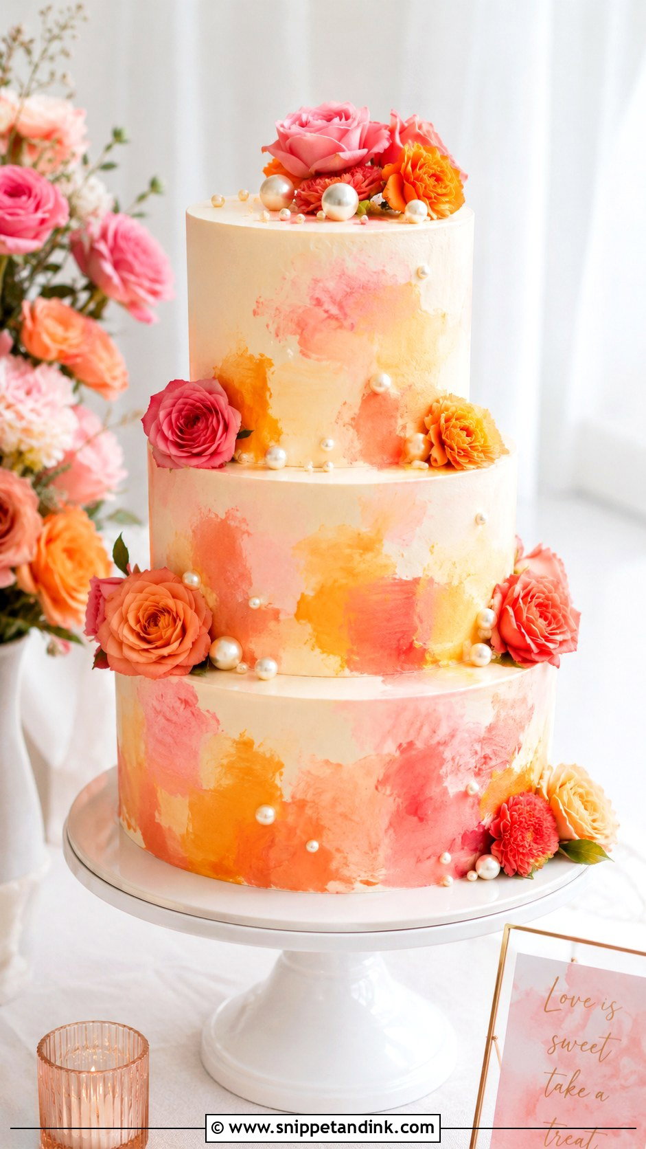 Colorful Wedding Cake - Snippet and Ink - 25 Wedding Cake Business