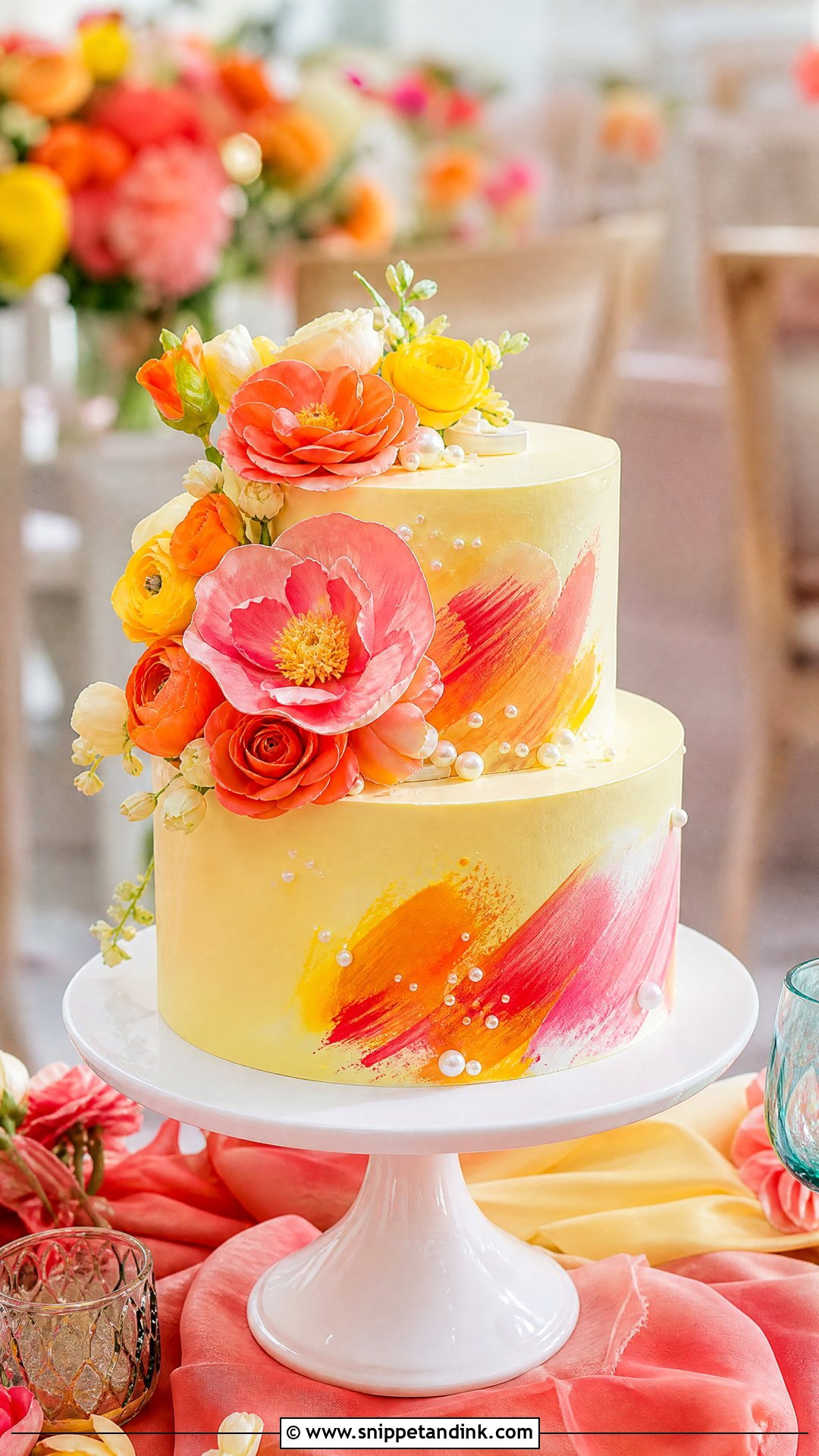 Colorful Wedding Cake - Snippet and Ink - 30 Modern Wedding Cake Ideas