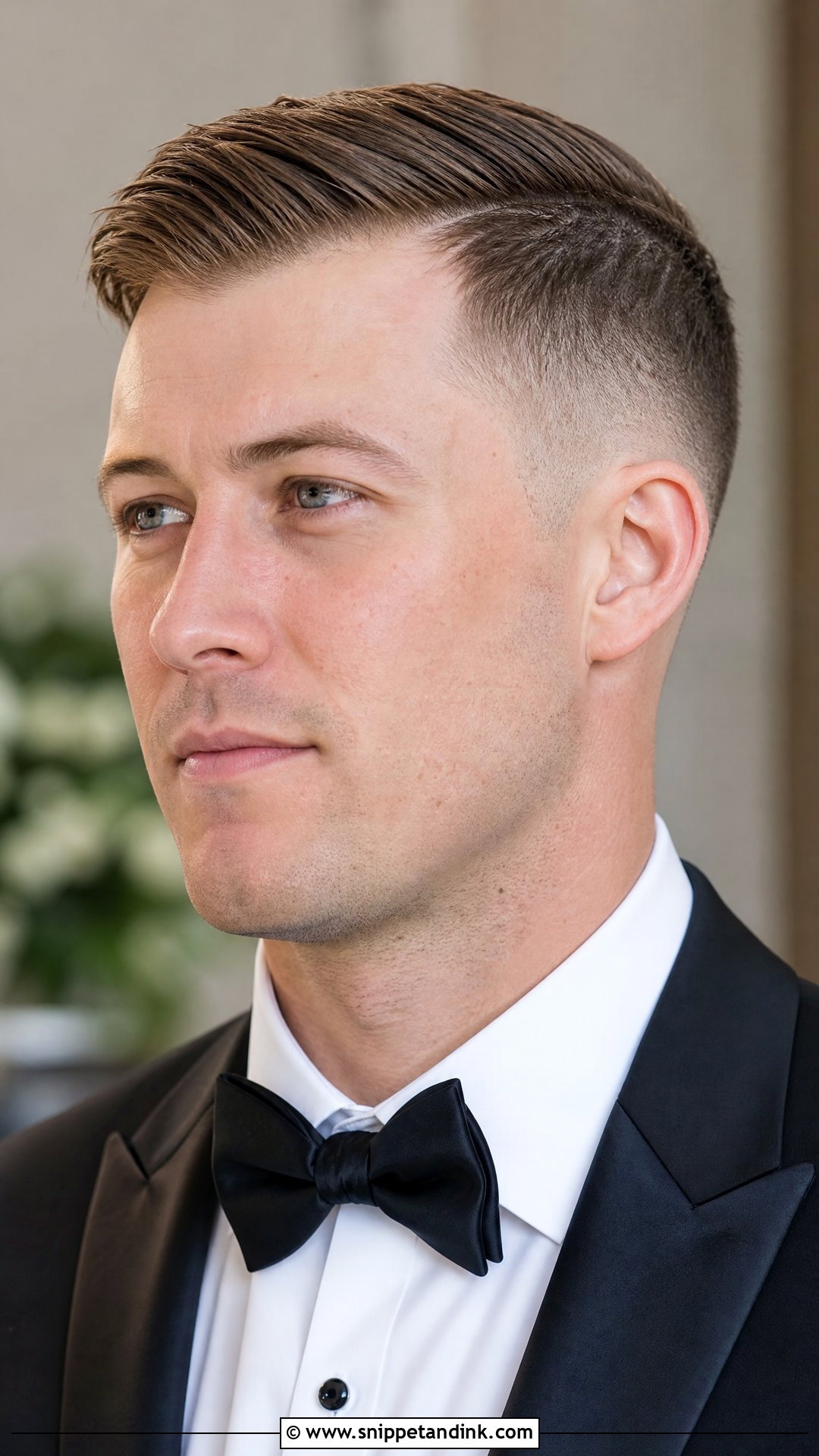 Comb Over Fade - Snippet and Ink - 20 Men’s Wedding Hair Ideas