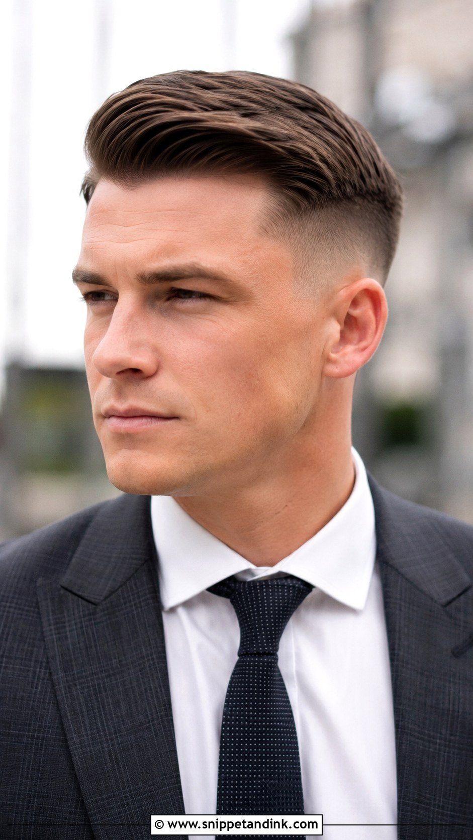 Comb Over Fade - Snippet and Ink - 25 Groom Haircut Ideas