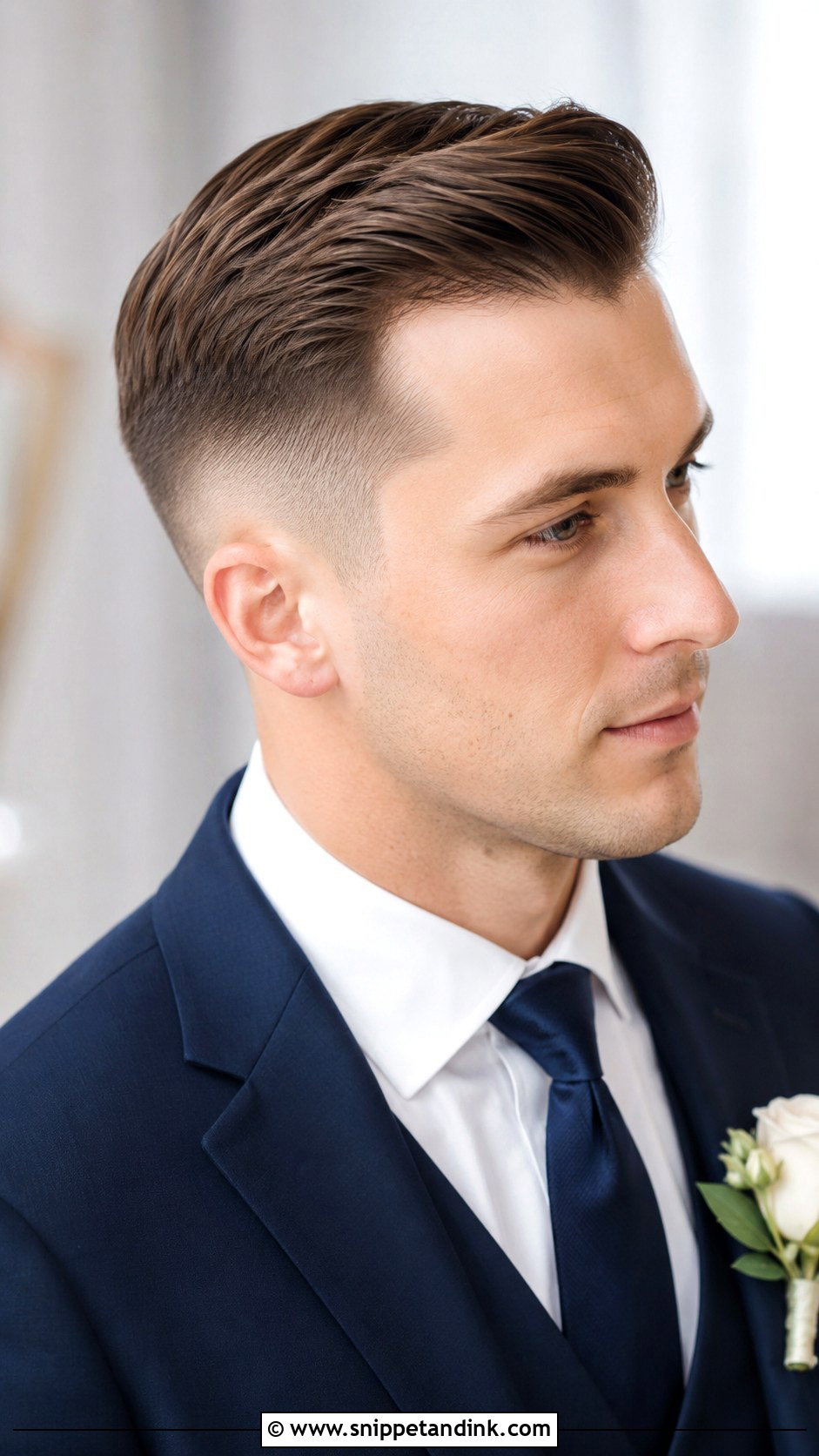 Comb Over Fade - Snippet and Ink - 25 Wedding Hairstyles for Men