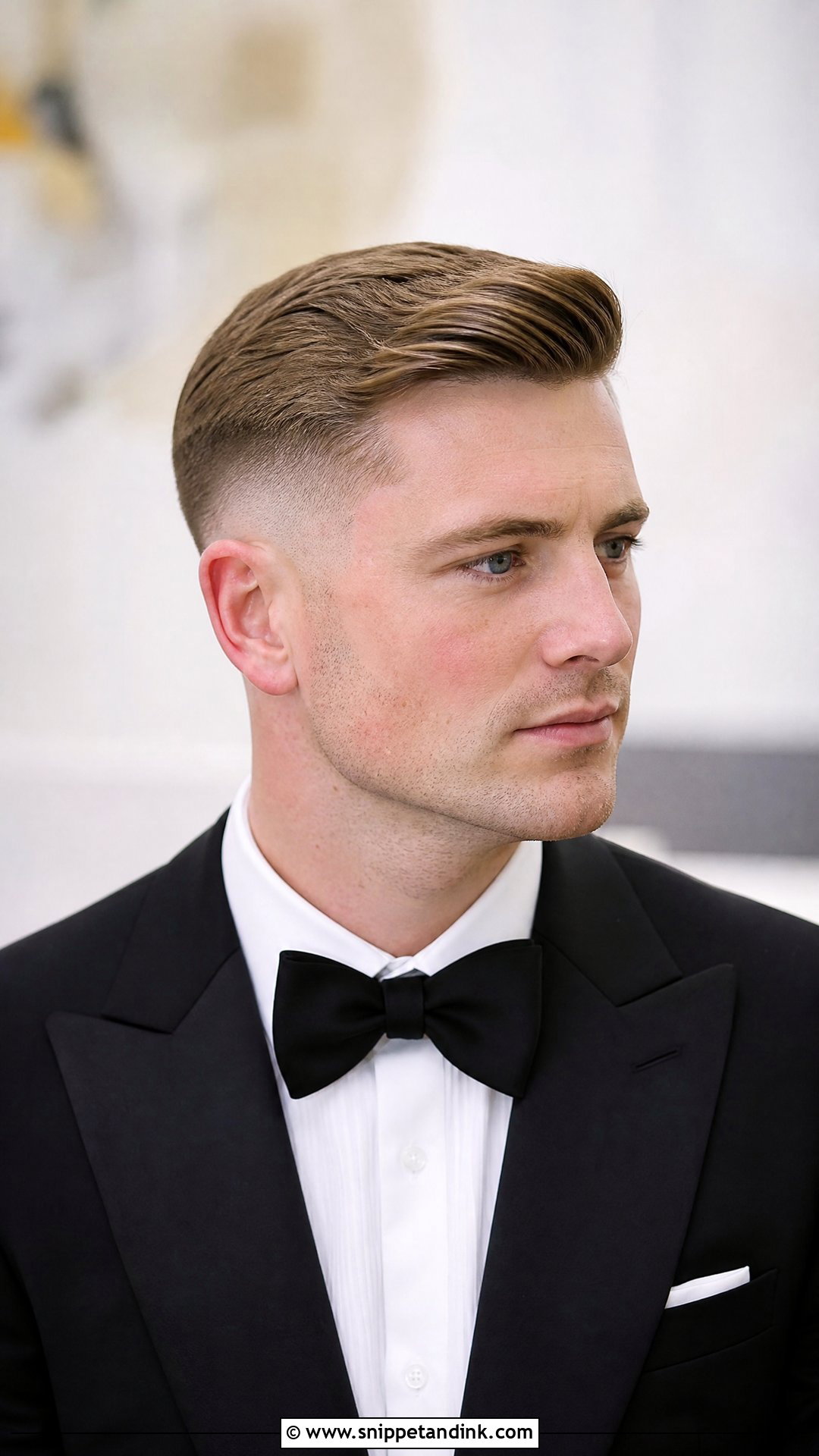 Comb Over Fade - Snippet and Ink - 20 Groom Hairstyle Ideas