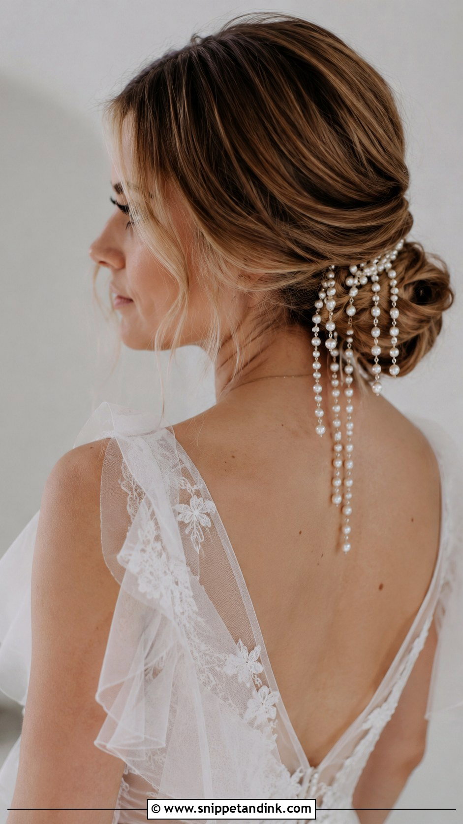 Comb With Cascading Pearls - Snippet and Ink - 25 Bridal Hair Pieces