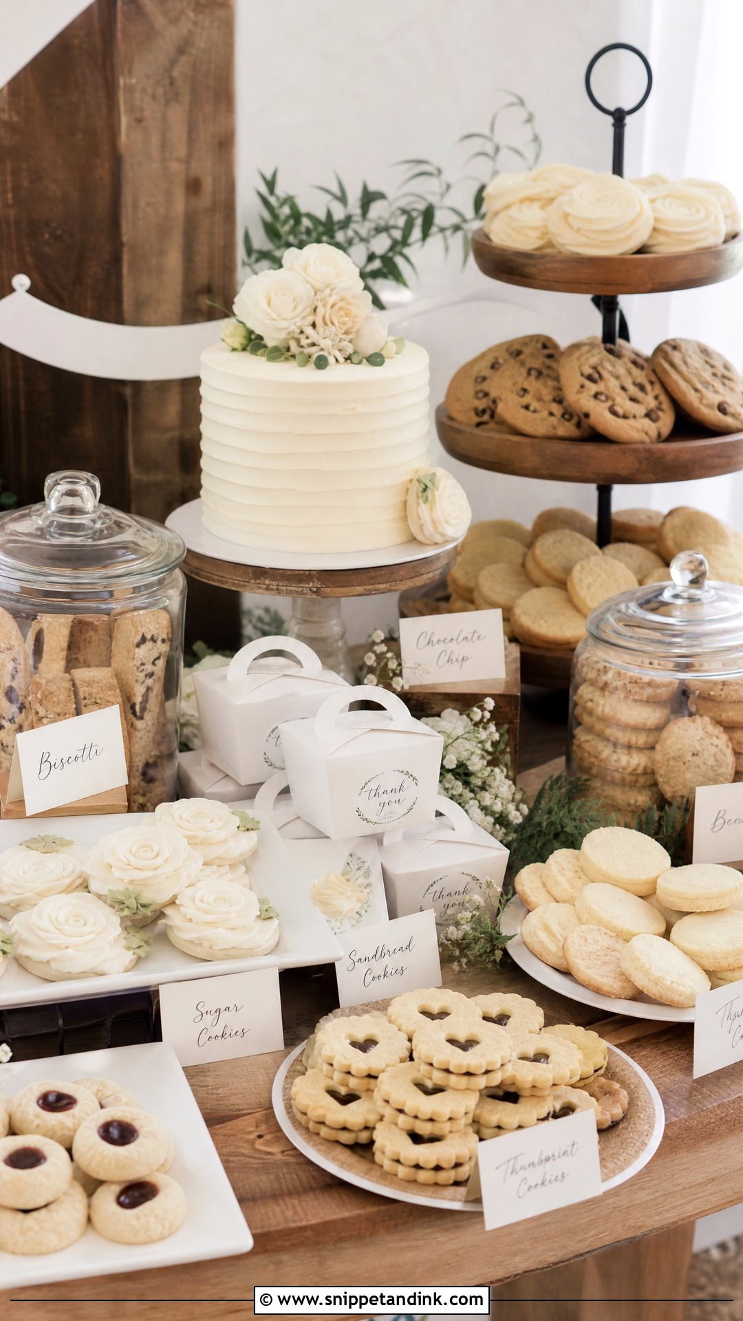 Cookie Wedding Dessert Table - Snippet and Ink - 30 Wedding Dessert Table Ideas