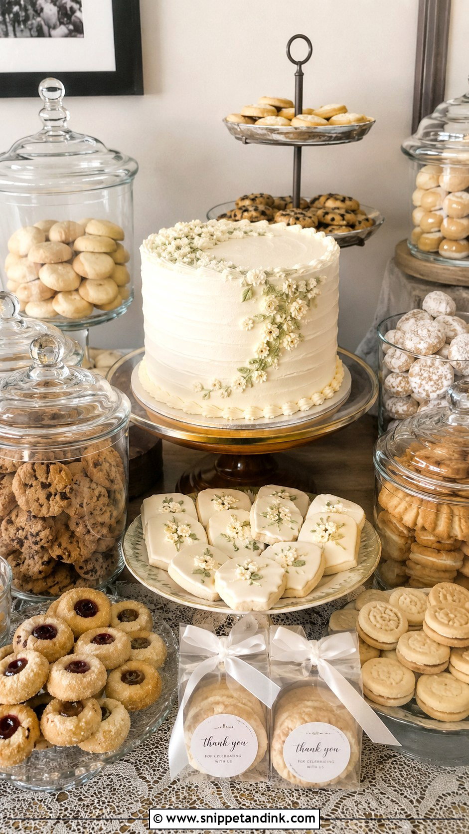 Cookie Wedding Sweet Table - Snippet and Ink - 30 Wedding Sweet Table Ideas