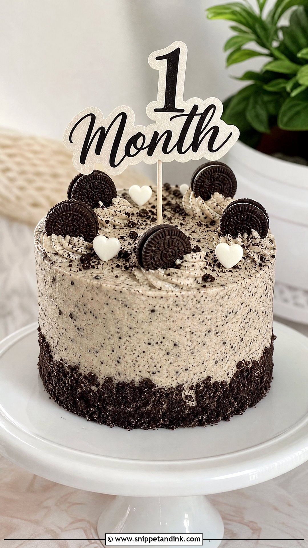 Cookies And Cream Anniversary Cake - Snippet and Ink - 25 1 Month Anniversary Cake Ideas