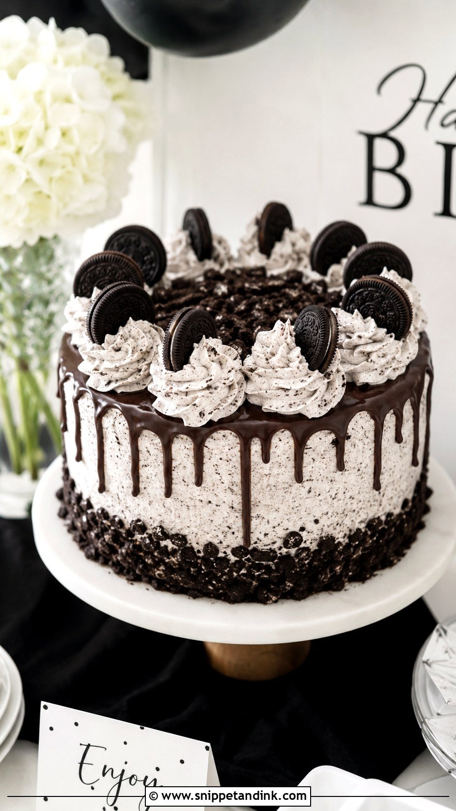 Cookies And Cream Cake For 20 People - Snippet and Ink - 20 Cake for 20 People