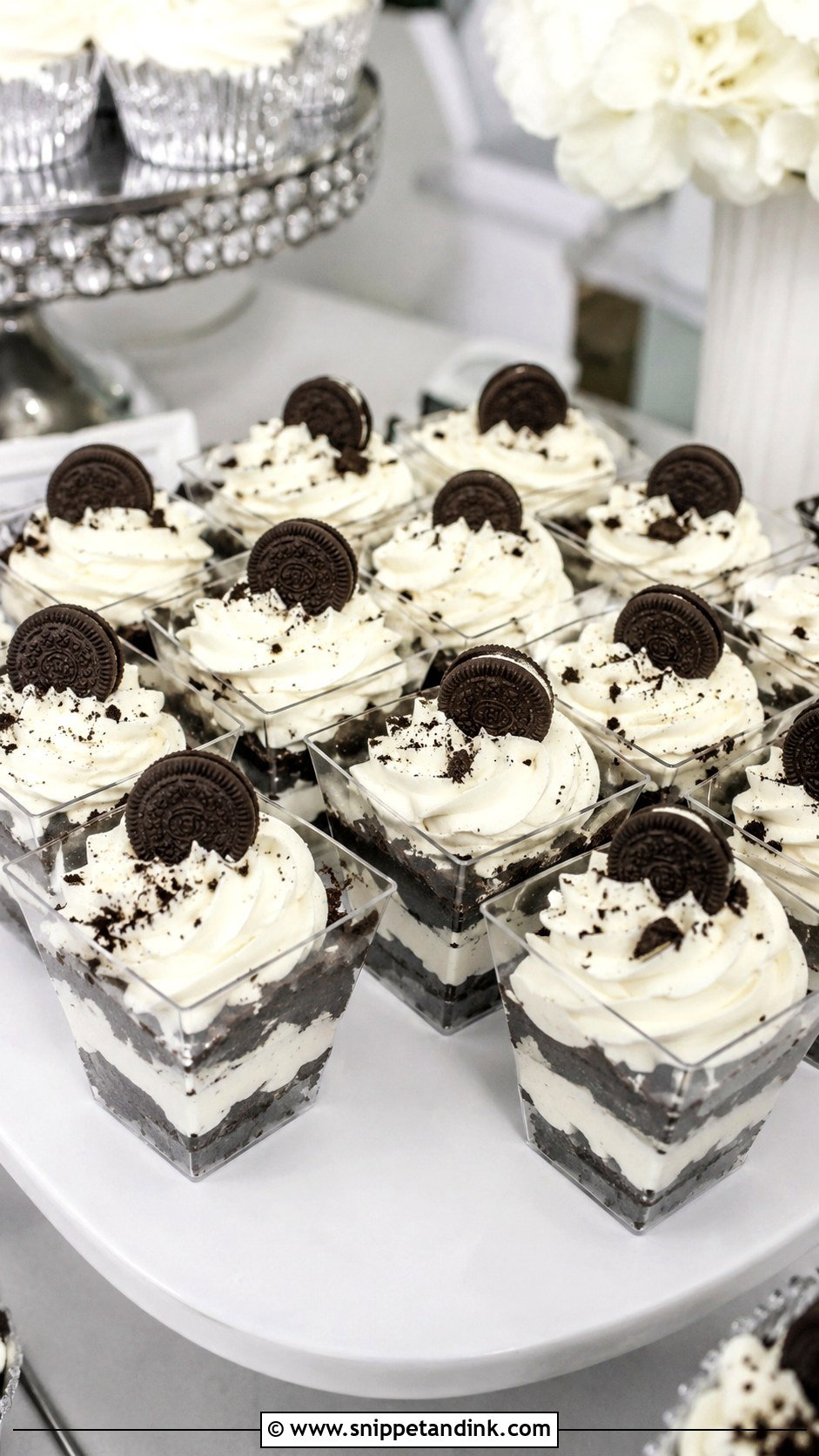 Cookies And Cream Dessert Cups - Snippet and Ink - 20 Wedding Dessert Cup Ideas