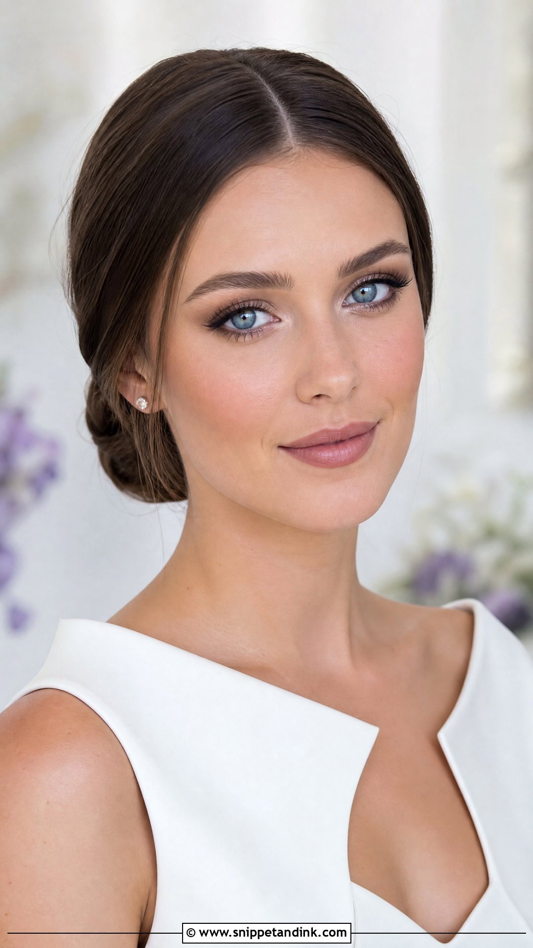 Cool Neutral Wedding Makeup For Blue Eyes Brunette - Snippet and Ink - 20 Natural Wedding Makeup for Blue Eyes Brunette