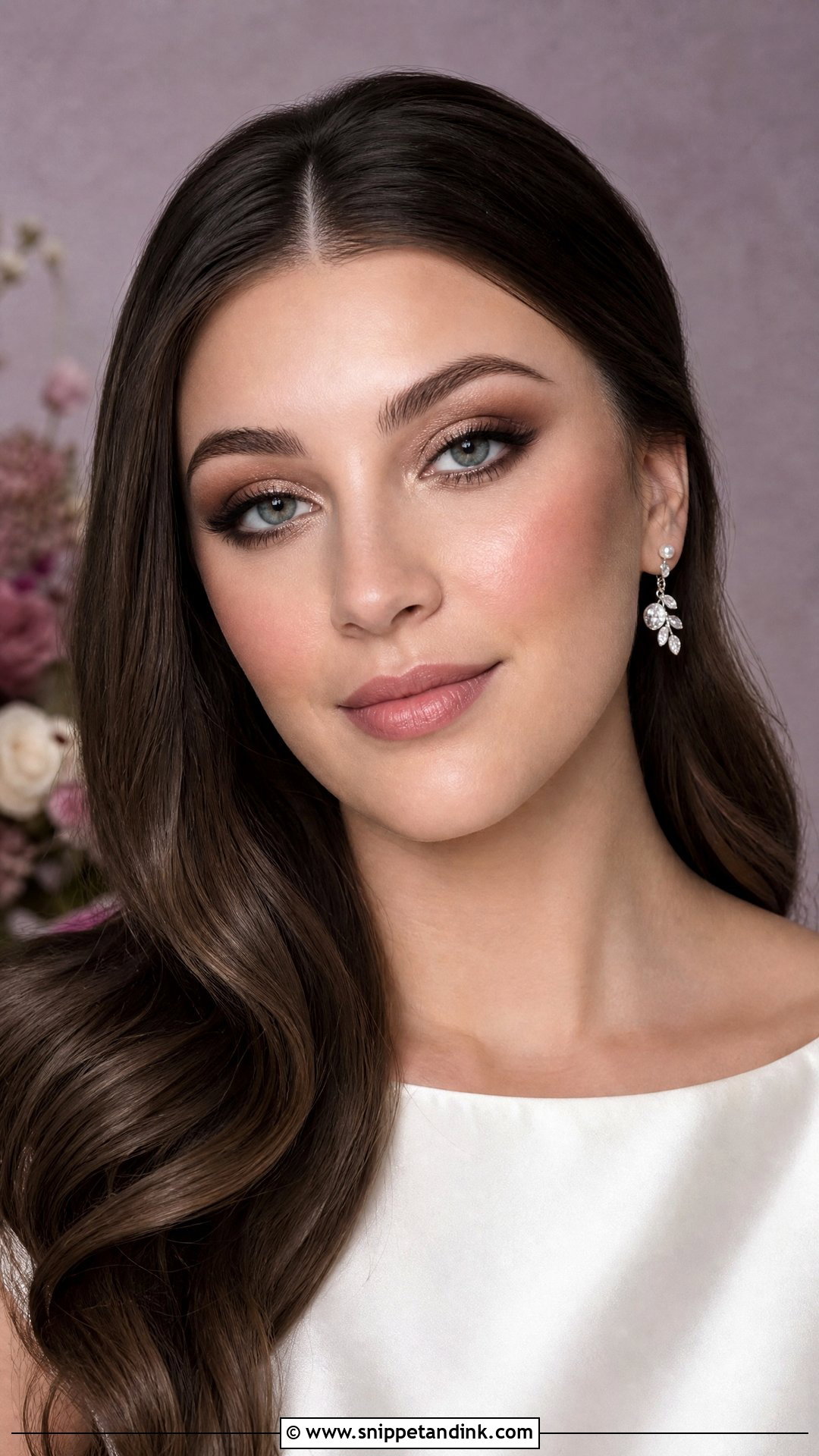 Cool Nude Bridal Makeup - Snippet and Ink - 20 Nude Makeup Bridal Look Ideas