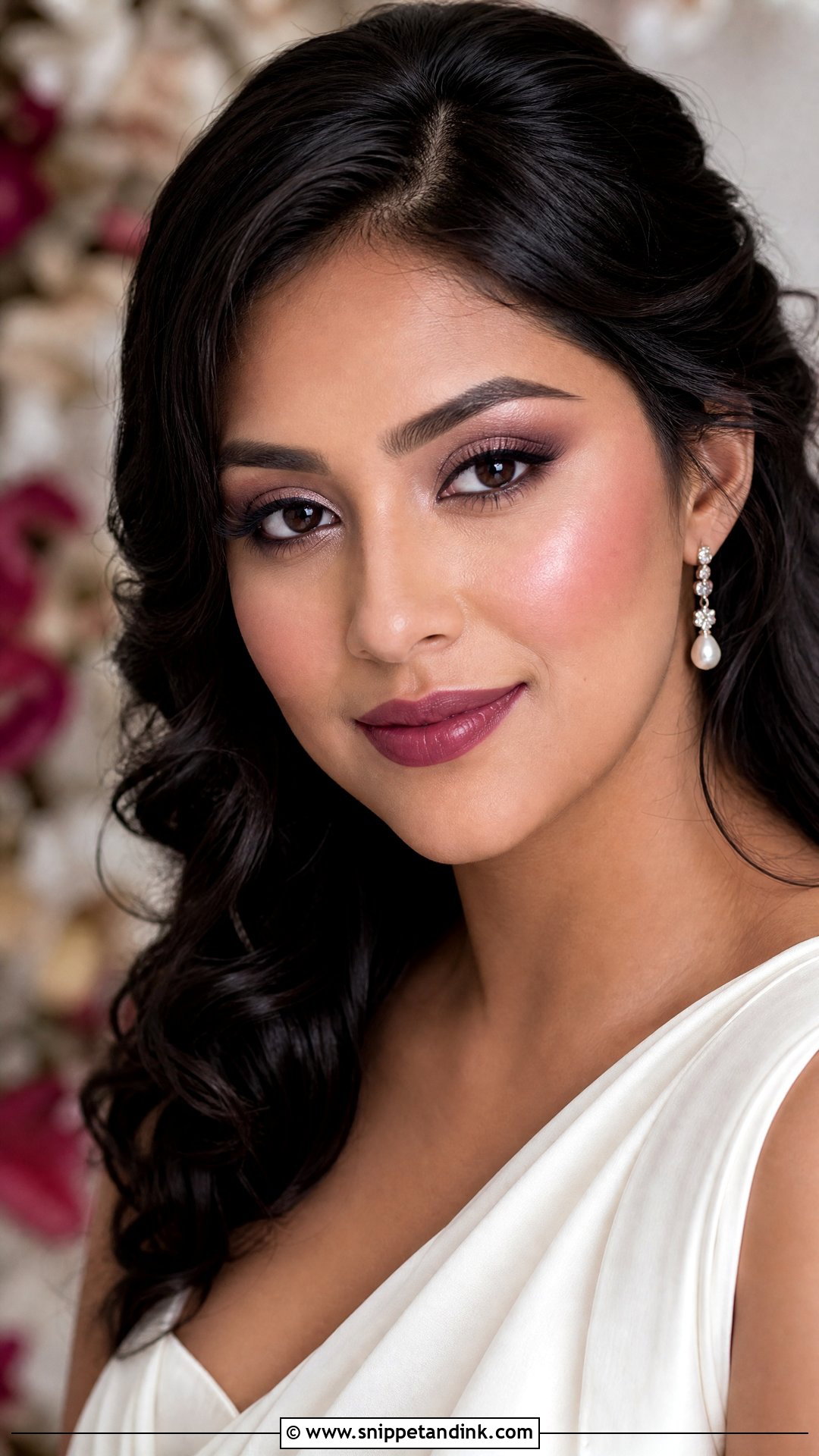 Cool Tone Berry Bridal Makeup - Snippet and Ink - 20 Cool Tone Bridal Makeup Ideas