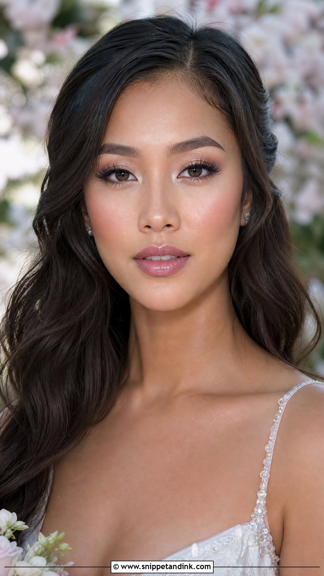 Cool Tone Dewy Bridal Makeup - Snippet and Ink - 20 Cool Tone Bridal Makeup Ideas