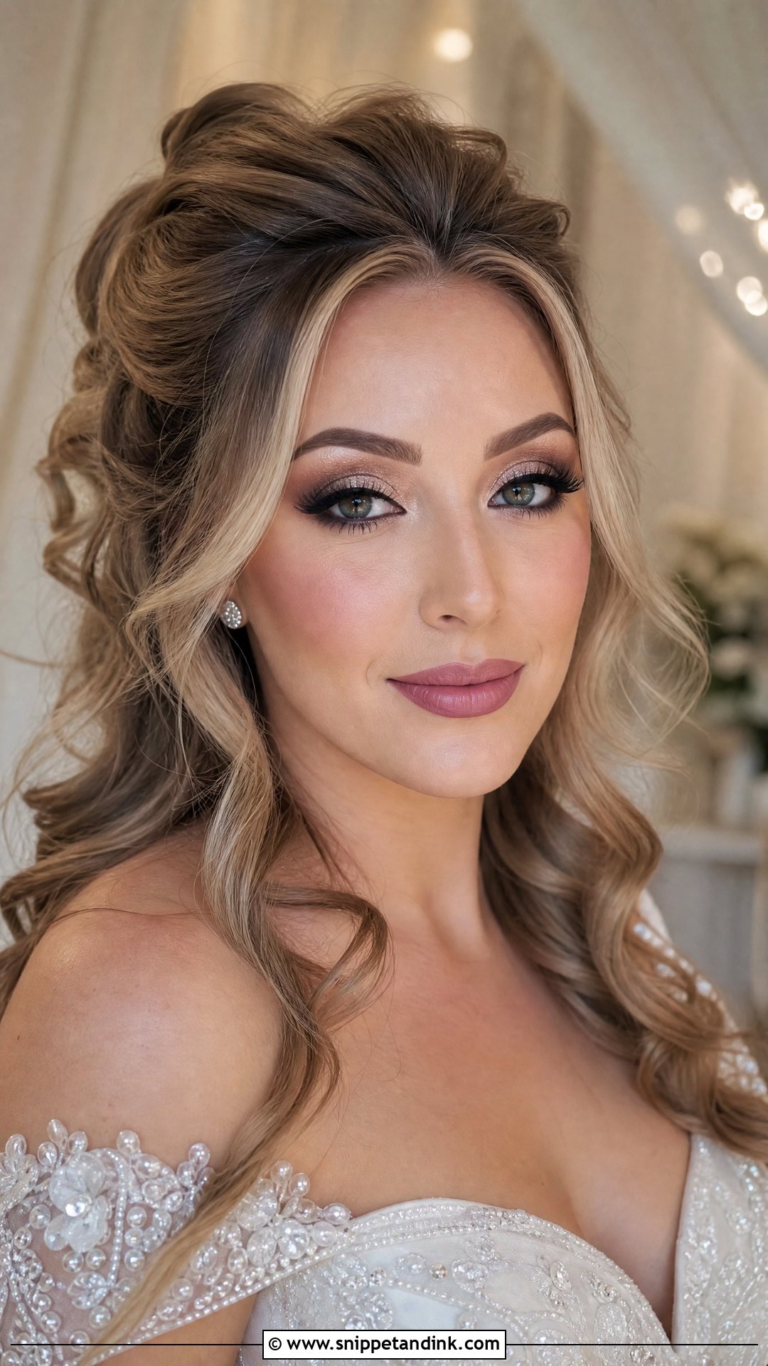 Cool Tone Full Glam Bridal Makeup - Snippet and Ink - 20 Cool Tone Bridal Makeup Ideas