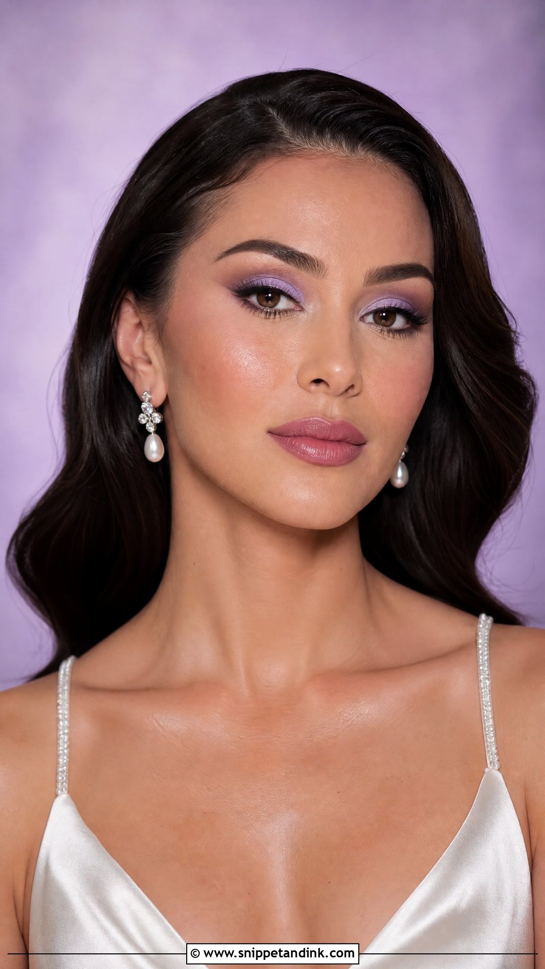 Cool Tone Lavender Wedding Makeup - Snippet and Ink - 20 Cool Tone Wedding Makeup Ideas