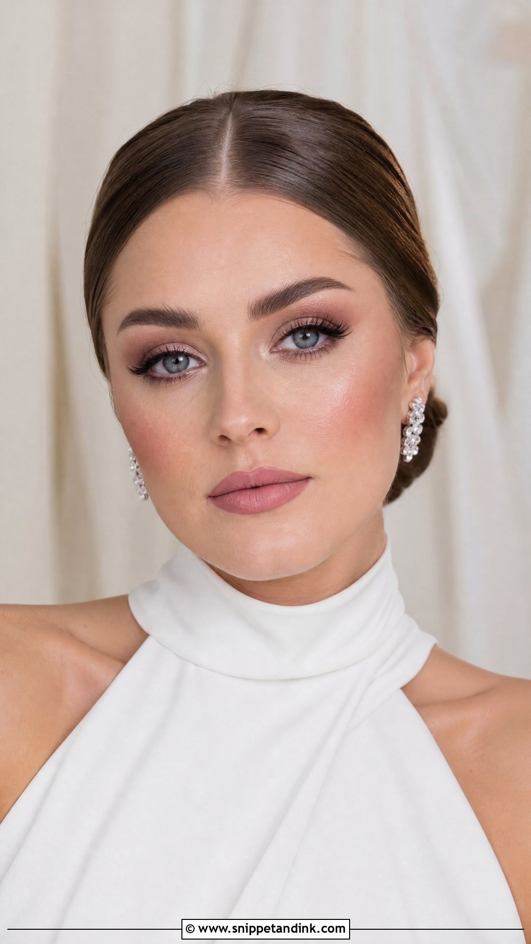 Cool Tone Matte Bridal Makeup - Snippet and Ink - 20 Cool Tone Bridal Makeup Ideas