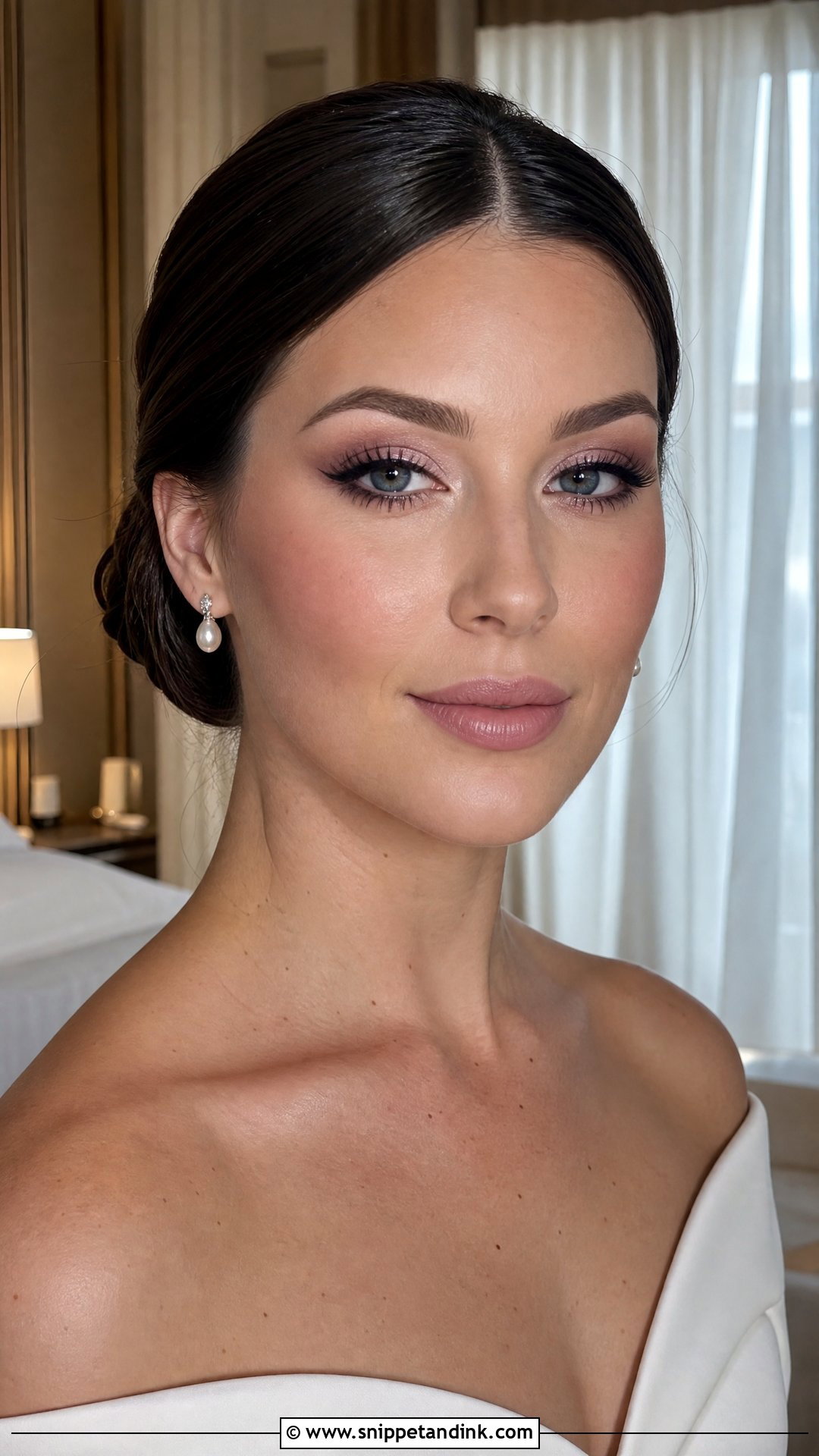 Cool Tone Mauve Bridal Makeup - Snippet and Ink - 20 Cool Tone Bridal Makeup Ideas