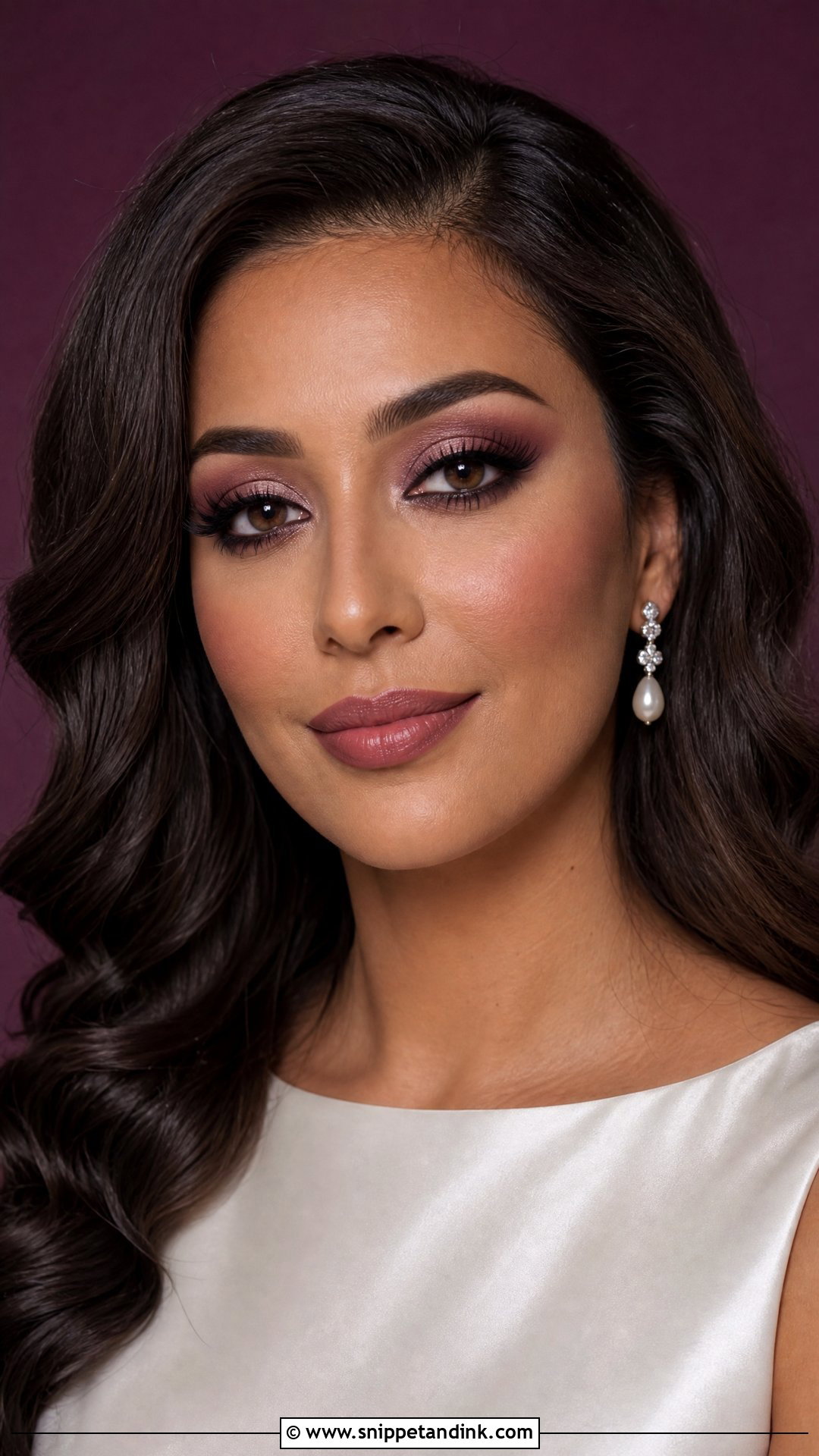 Cool Tone Plum Wedding Makeup - Snippet and Ink - 20 Cool Tone Wedding Makeup Ideas