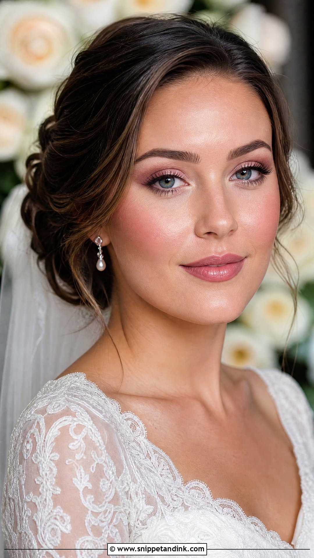 Cool Tone Rose Bridal Makeup - Snippet and Ink - 20 Cool Tone Bridal Makeup Ideas