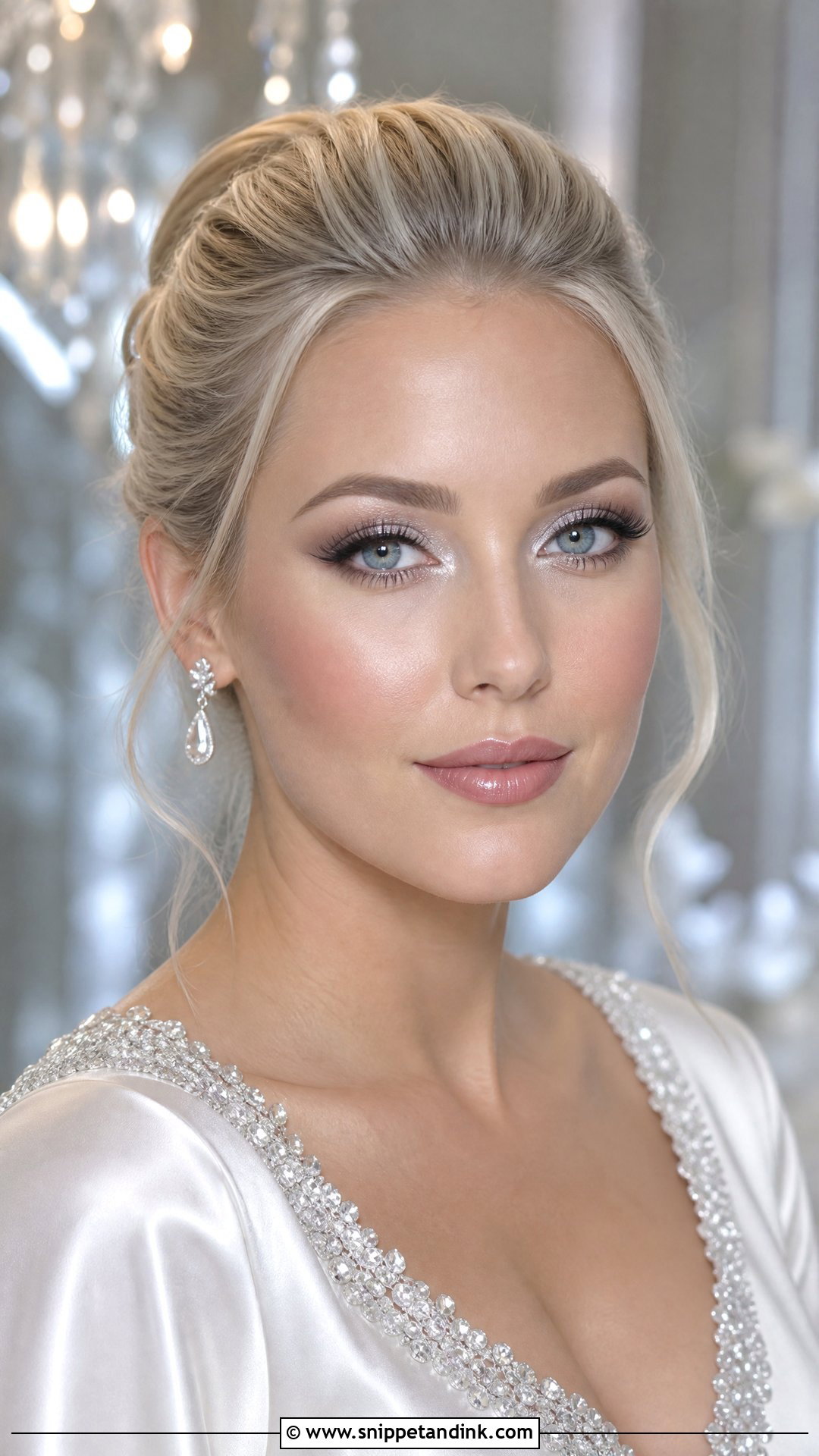Cool Tone Silver Bridal Makeup - Snippet and Ink - 20 Cool Tone Bridal Makeup Ideas
