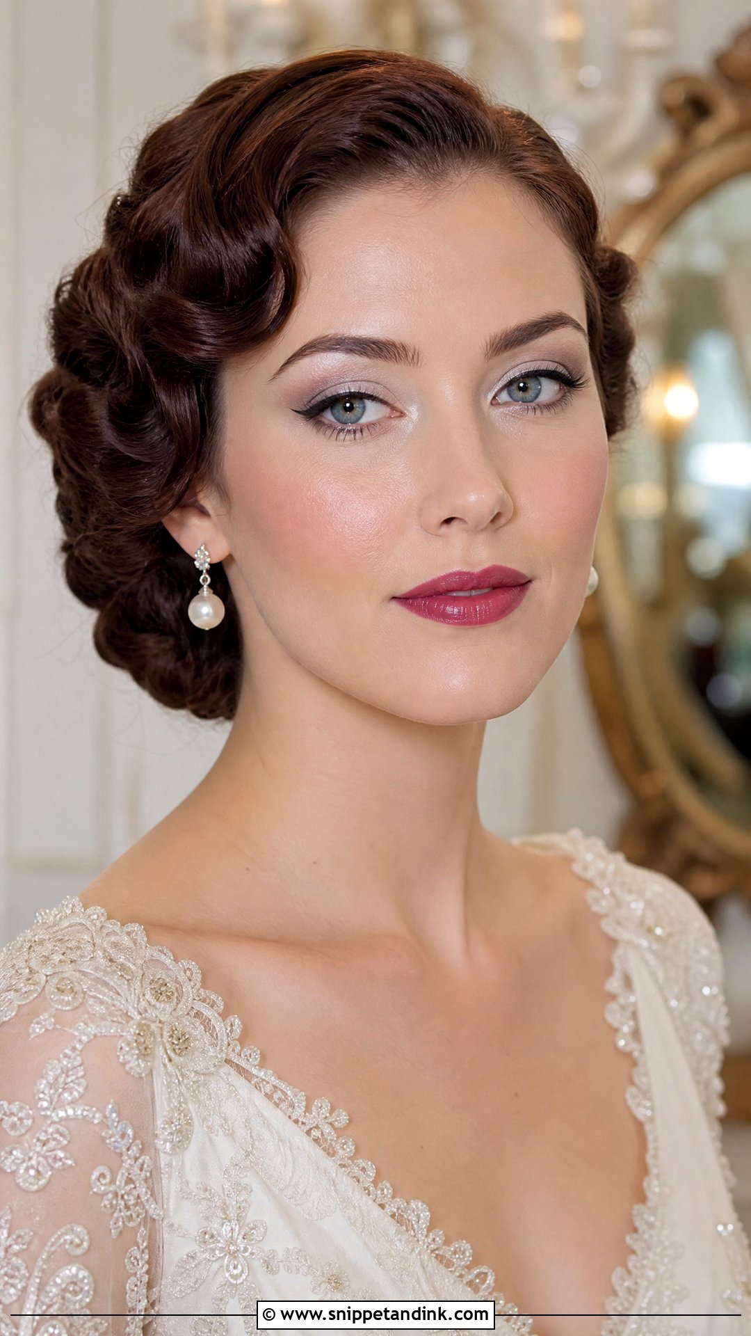 Cool Tone Vintage Bridal Makeup - Snippet and Ink - 20 Cool Tone Bridal Makeup Ideas