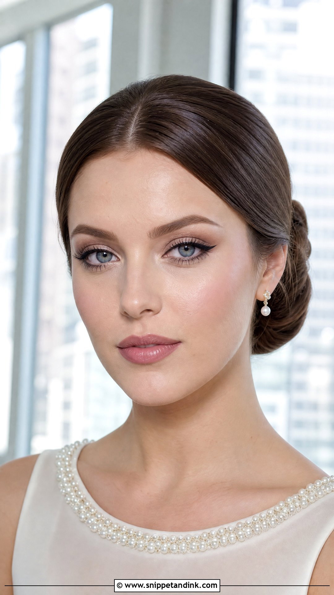 Cool Tone Winged Liner Bridal Makeup - Snippet and Ink - 20 Cool Tone Bridal Makeup Ideas