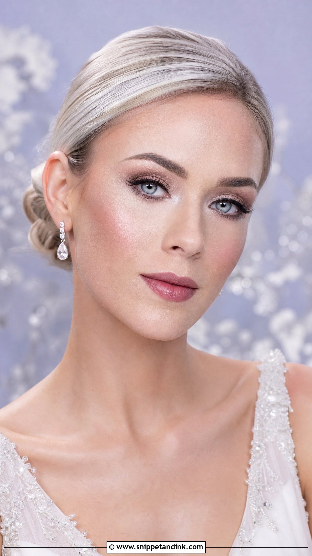 Cool Tone Winter Bridal Makeup - Snippet and Ink - 20 Winter Bridal Makeup Ideas