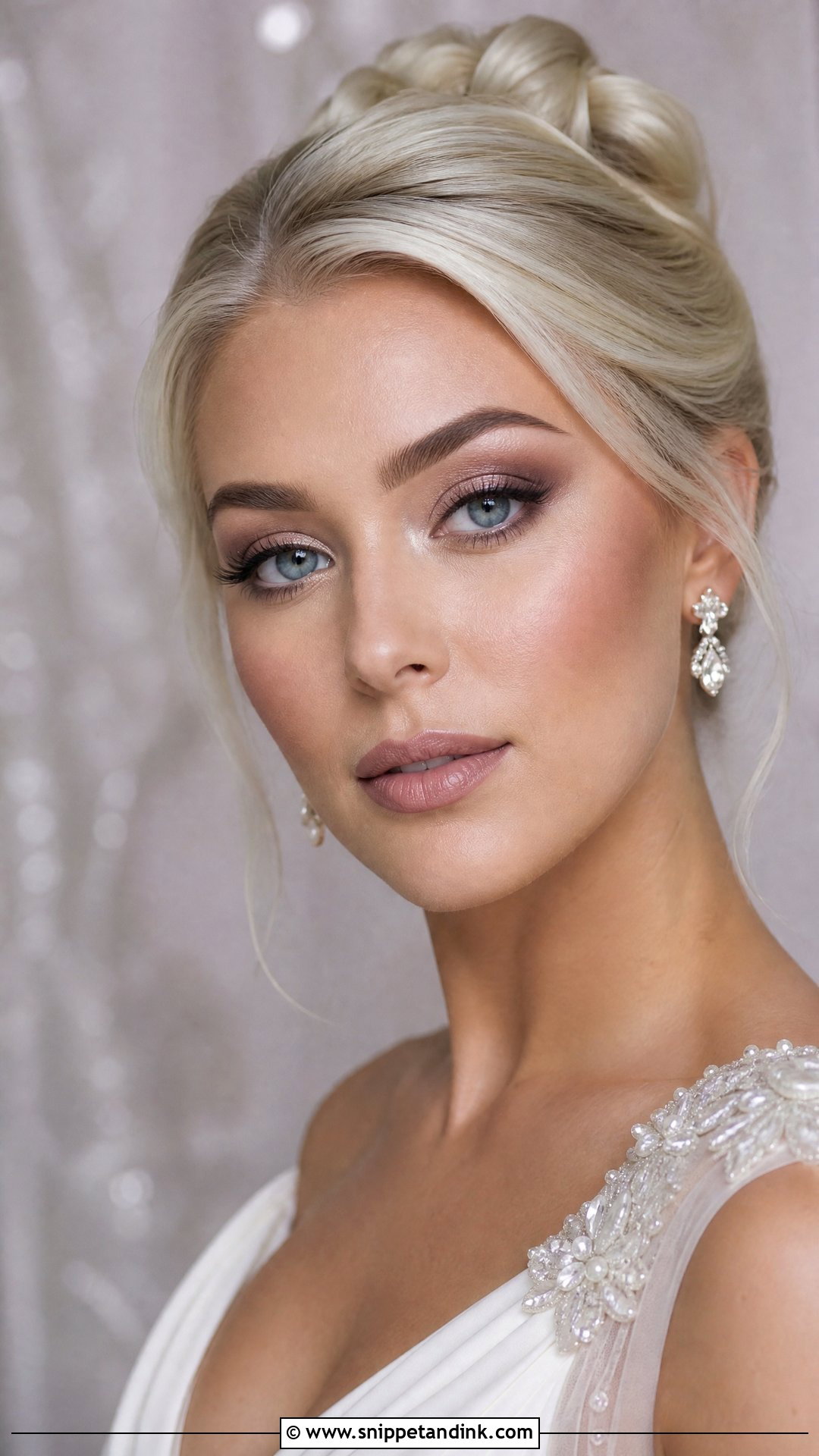 Cool Toned Bridal Makeup For Blue Eyes - Snippet and Ink - 30 Soft Glam Bridal Makeup for Blue Eyes