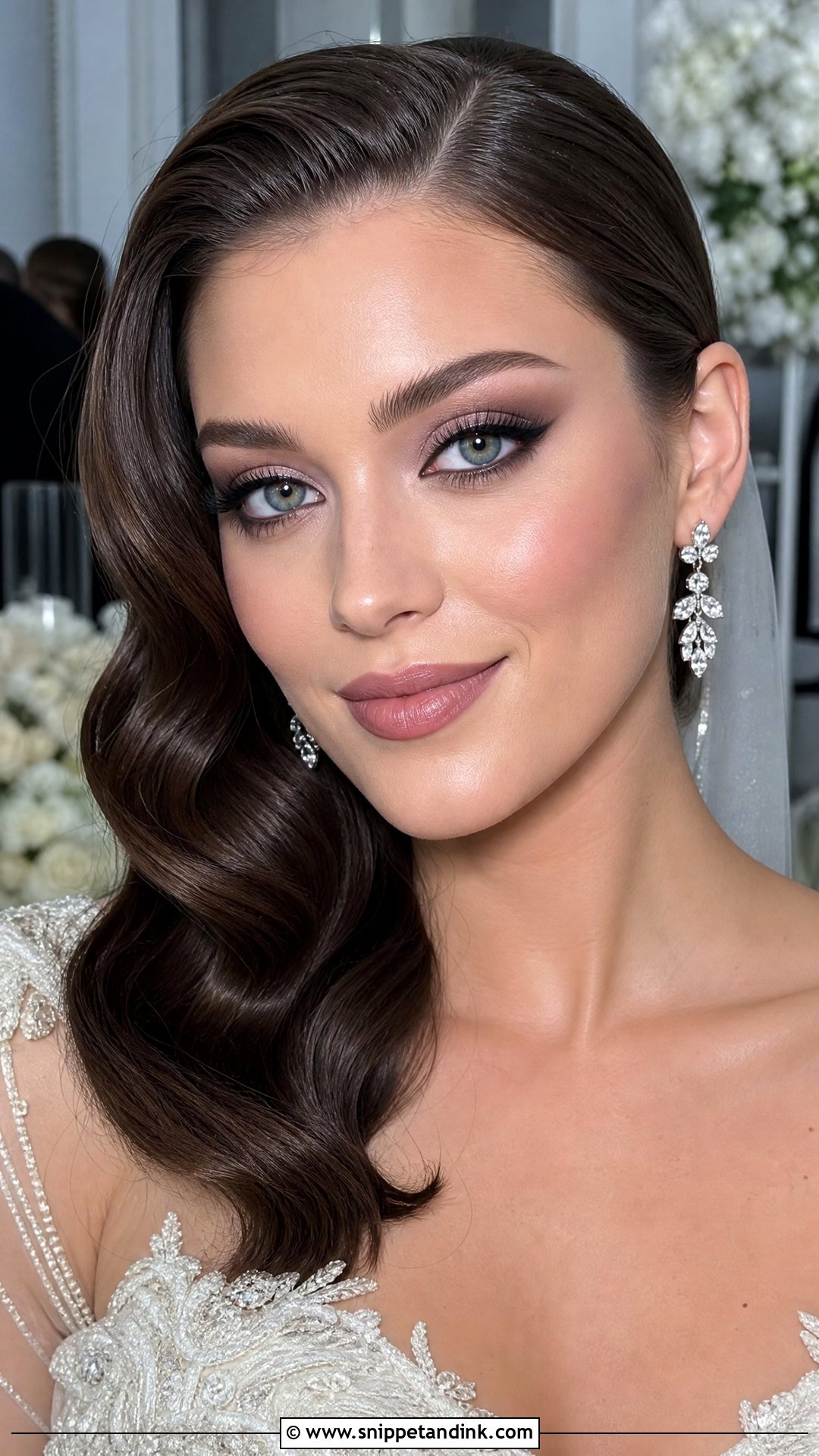 Cool Toned Glam Wedding Makeup - Snippet and Ink - 20 Cool Toned Wedding Makeup Ideas