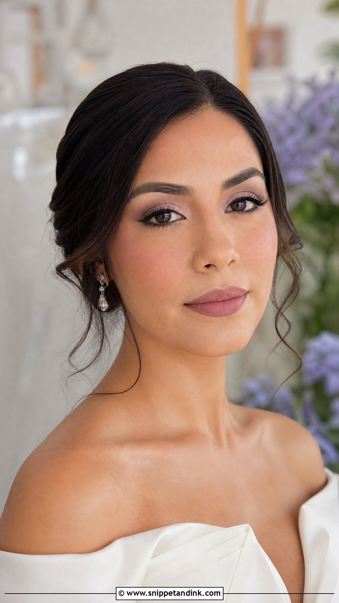 Cool Toned Matte Bridal Makeup - Snippet and Ink - 20 Cool Toned Bridal Makeup Ideas