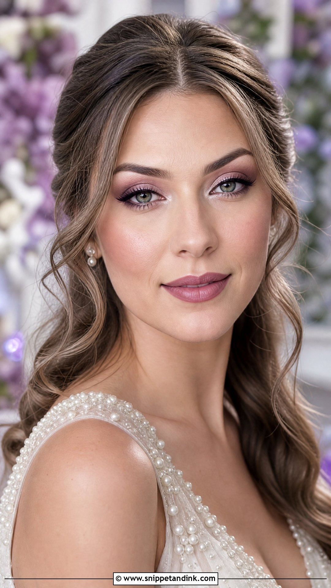 Cool Toned Mauve Bridal Makeup - Snippet and Ink - 20 Cool Toned Bridal Makeup Ideas