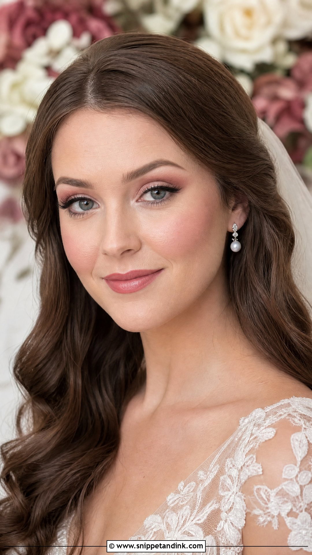 Cool Toned Rose Bridal Makeup - Snippet and Ink - 20 Cool Toned Bridal Makeup Ideas