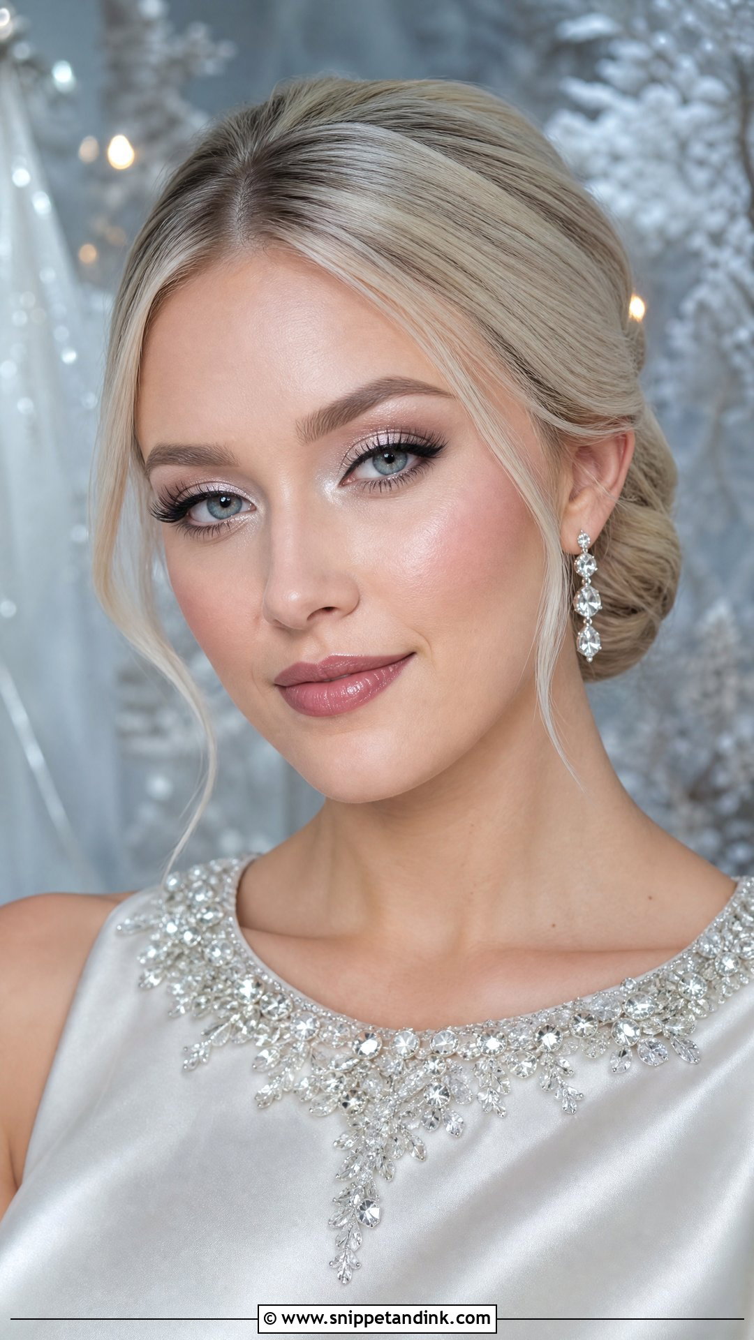 Cool Toned Silver Bridal Makeup - Snippet and Ink - 20 Cool Toned Bridal Makeup Ideas