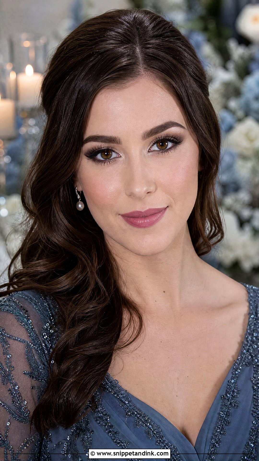 Cool Toned Winter Wedding Makeup For Brown Eyes - Snippet and Ink - 20 Winter Wedding Makeup for Brown Eyes