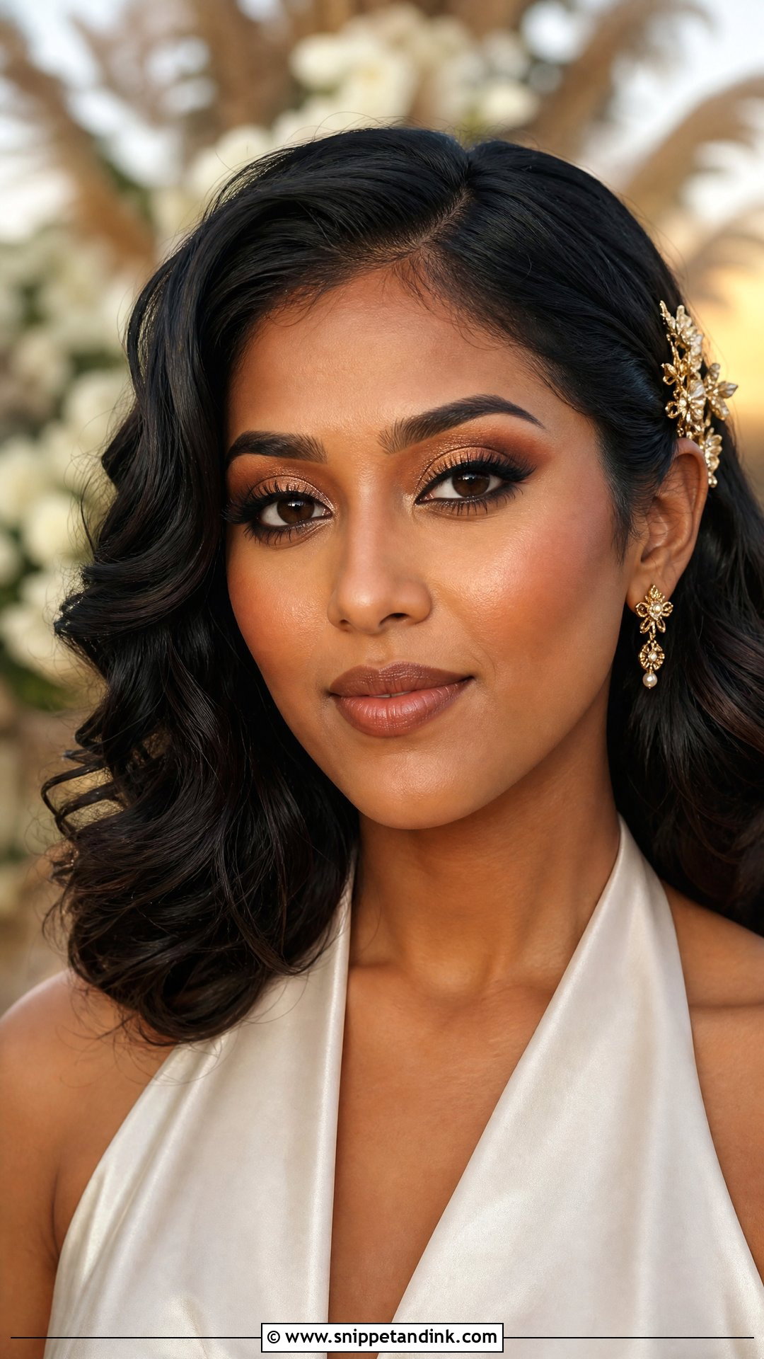 Copper Black Bridal Makeup - Snippet and Ink - 30 Black Bridal Makeup Ideas