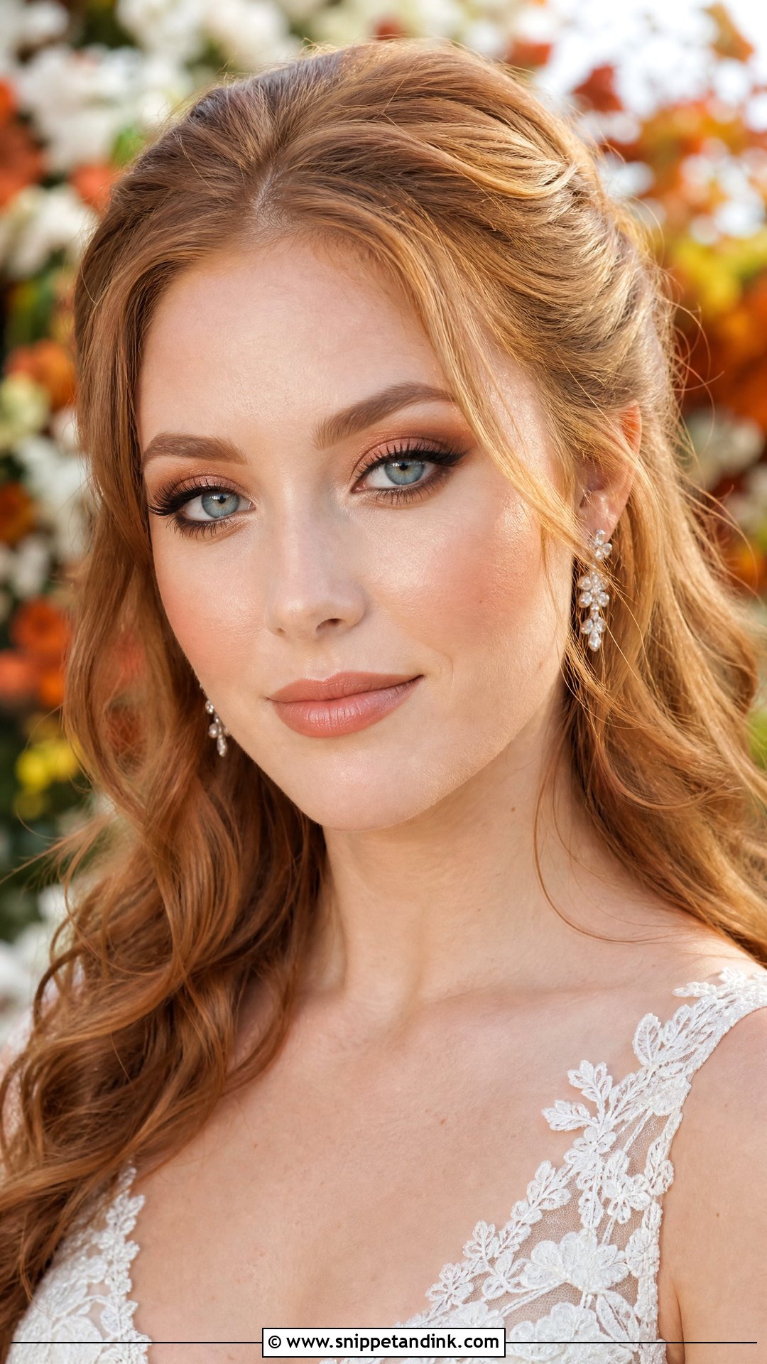 Copper Bridal Makeup For Blue Eyes - Snippet and Ink - 20 Natural Glam Bridal Makeup for Blue Eyes