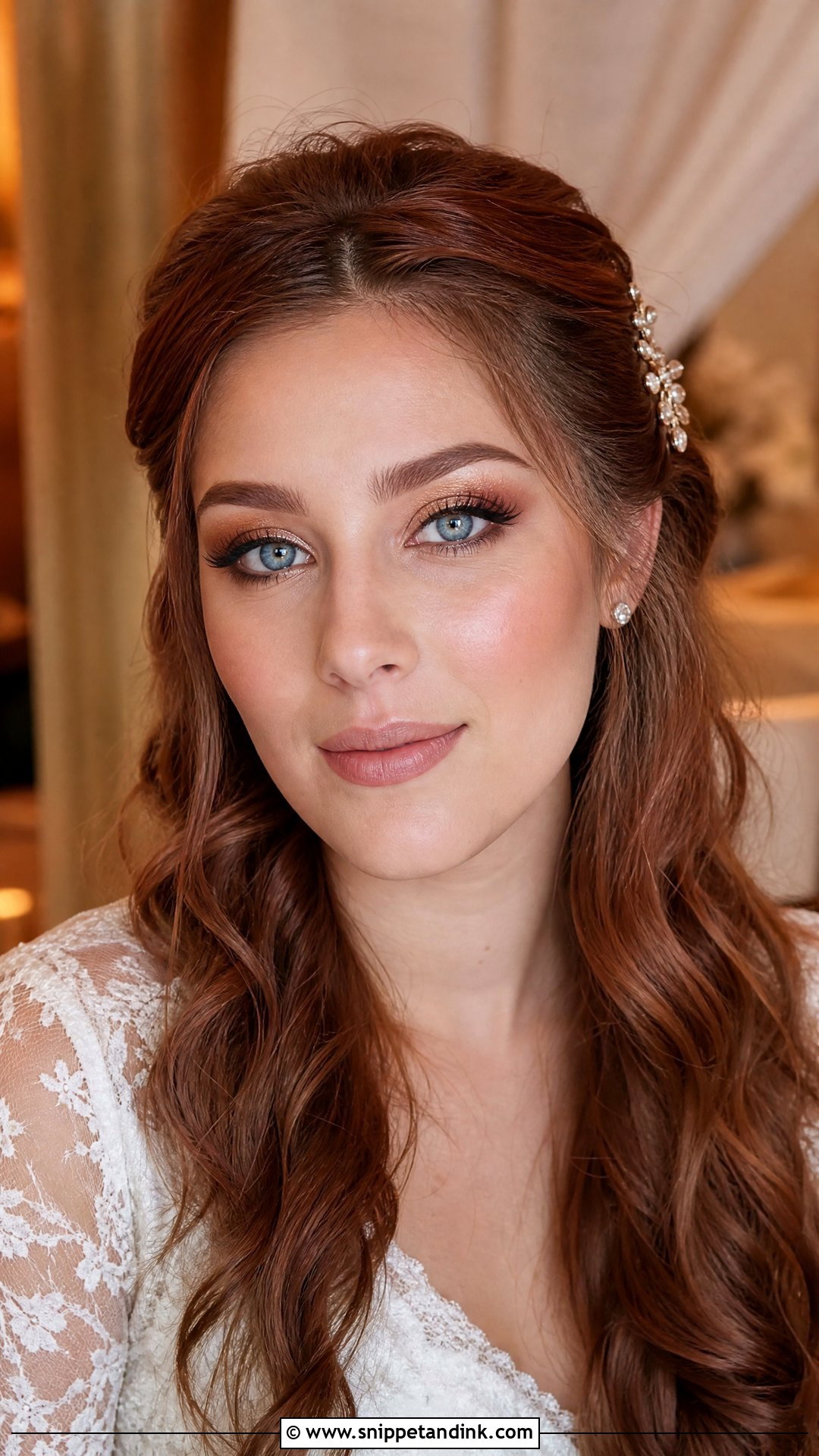 Copper Bridal Makeup For Blue Eyes - Snippet and Ink - 30 Bridal Makeup for Blue Eyes