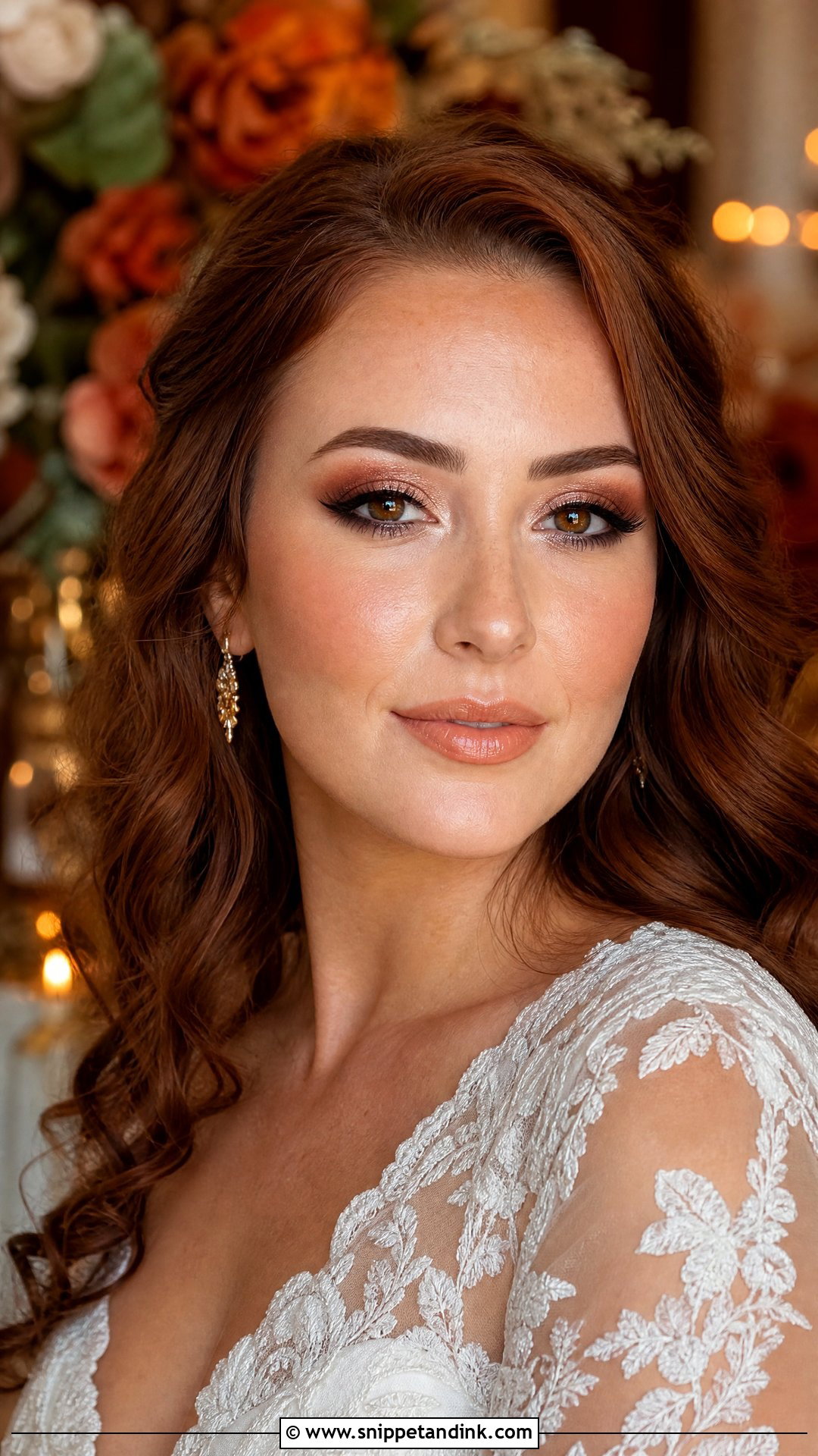 Copper Bridal Makeup For Brown Eyes - Snippet and Ink - 20 Bridal Wedding Makeup for Brown Eyes