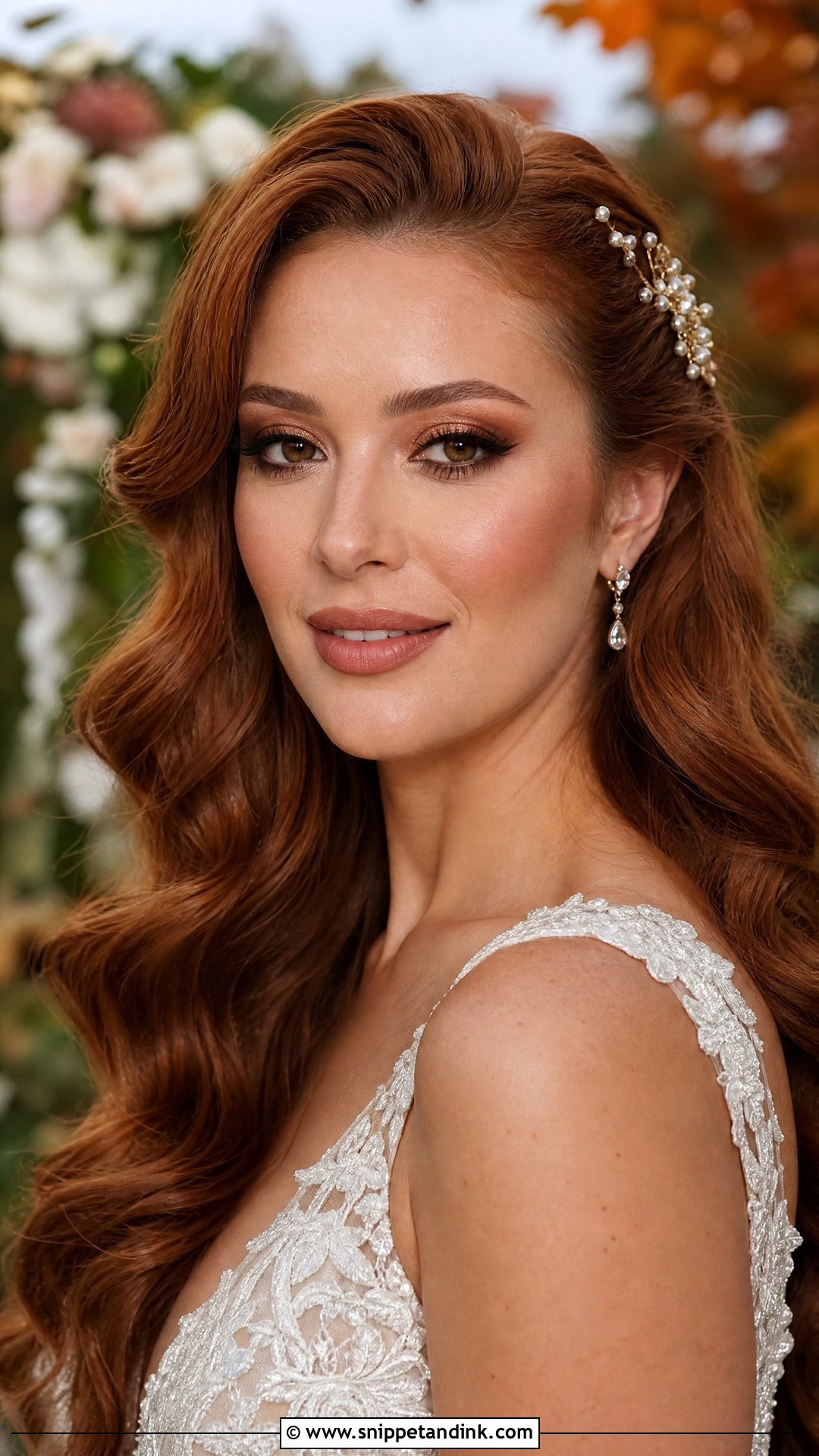 Copper Bridal Makeup For Brown Eyes - Snippet and Ink - 30 Soft Glam Bridal Makeup for Brown Eyes