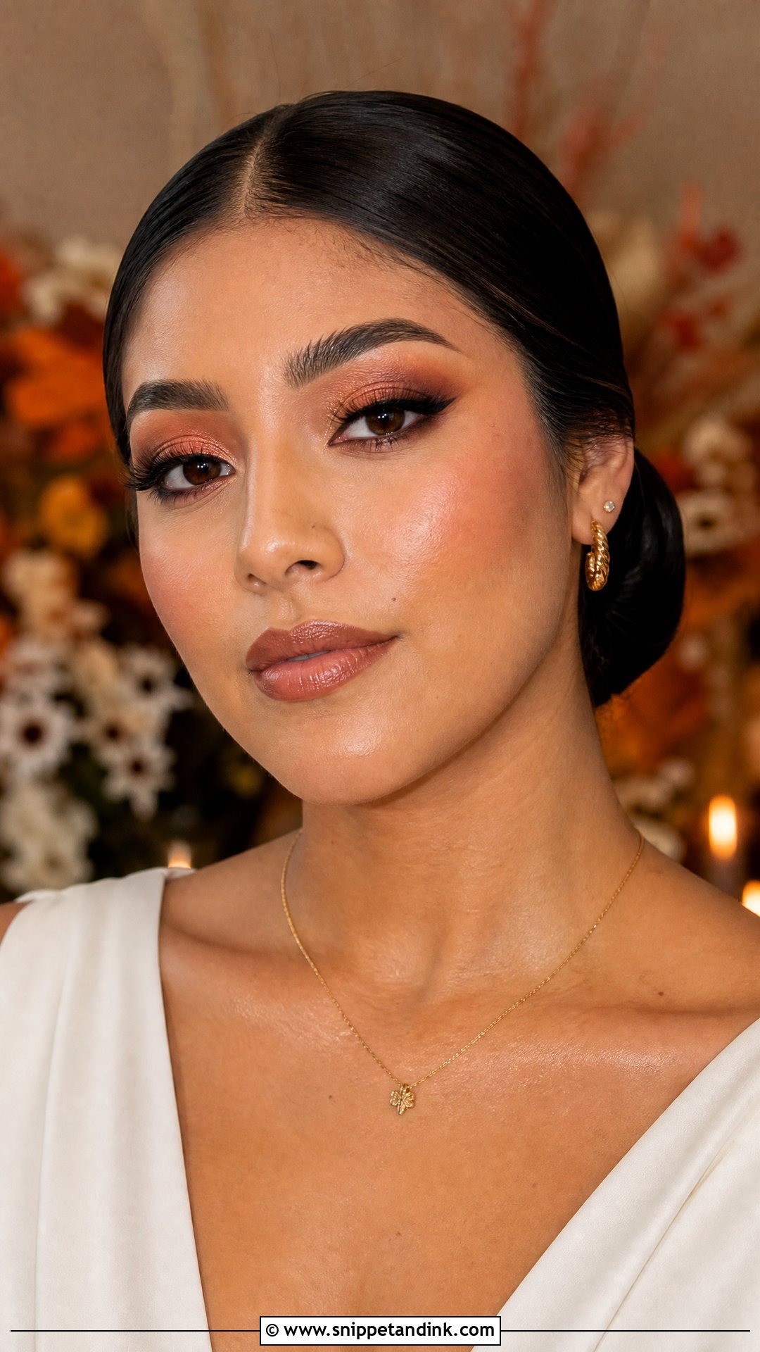 Copper Bridal Makeup For Brown Eyes - Snippet and Ink - 35 Bridal Makeup for Brown Eyes