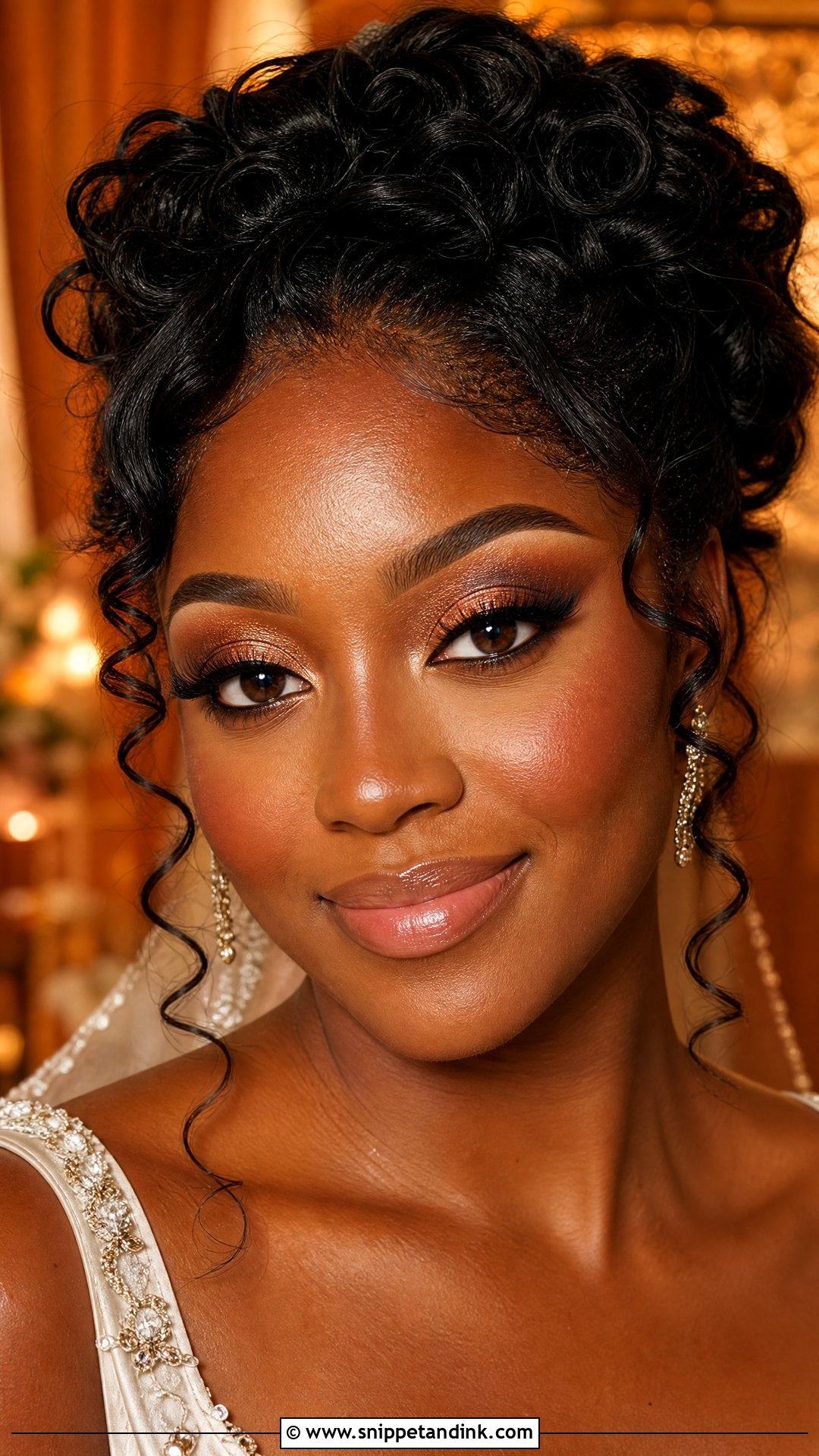 Copper Bridal Makeup For Brown Eyes - Snippet and Ink - 35 Elegant Bridal Makeup for Brown Eyes