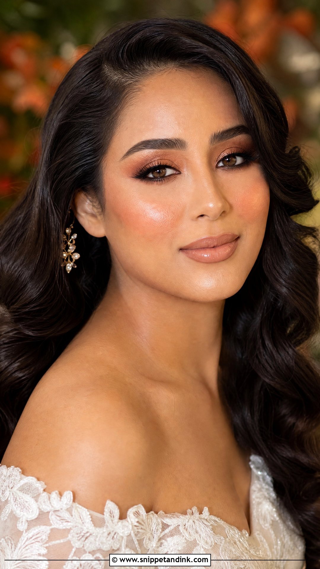 Copper Bridal Makeup For Brown Eyes - Snippet and Ink - 20 Glam Bride Makeup for Brown Eyes