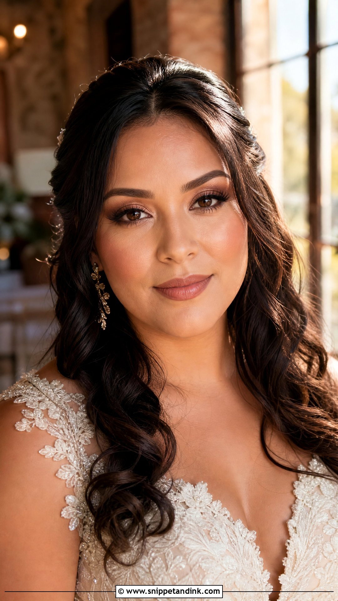 Copper Bridal Makeup For Brown Eyes - Snippet and Ink - 25 Glowy Bridal Makeup for Brown Eyes