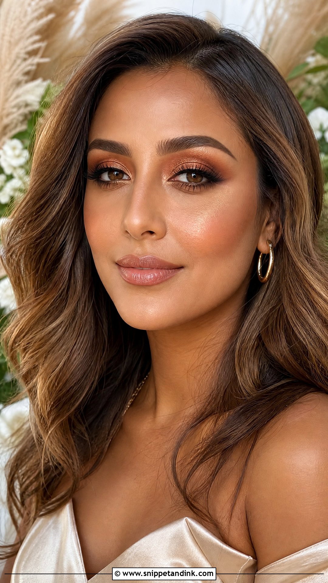 Copper Bridal Makeup For Brown Eyes - Snippet and Ink - 20 Bridal Glam Makeup for Brown Eyes