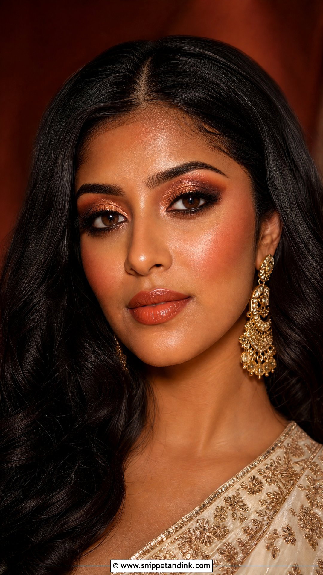 Copper Bridal Makeup For Brown Skin - Snippet and Ink - 25 Bridal Makeup for Brown Skin Ideas