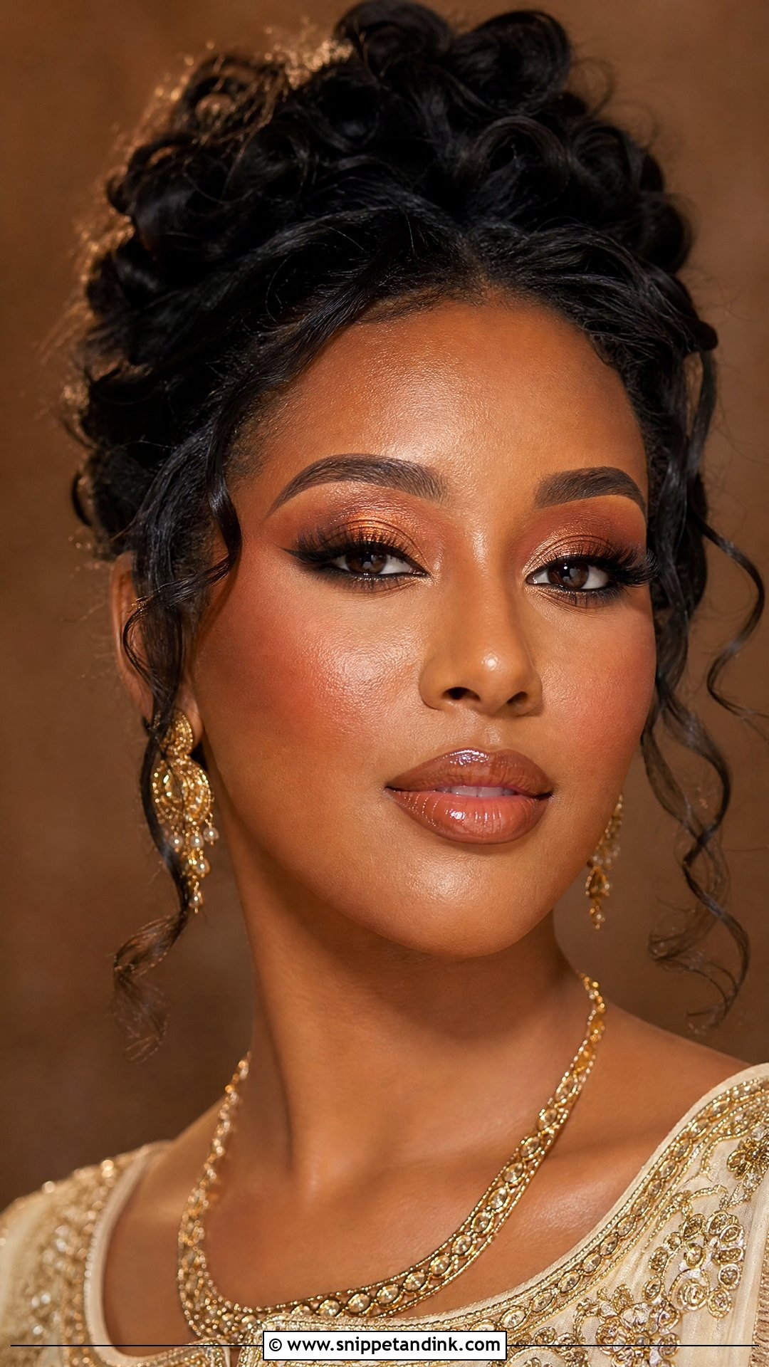 Copper Bridal Makeup For Brown Skin - Snippet and Ink - 20 Bridal Makeup Brown Skin Ideas